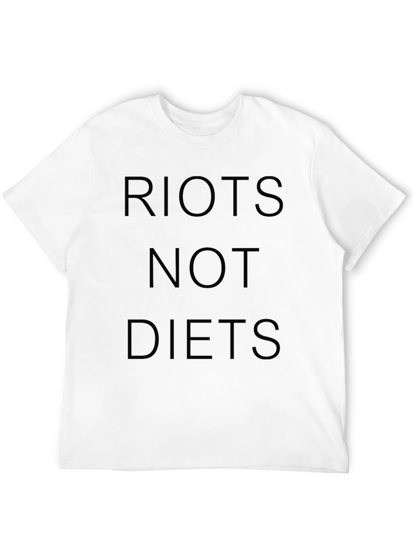 Black Riots Not Diets Graphic T-Shirt - Black view 12