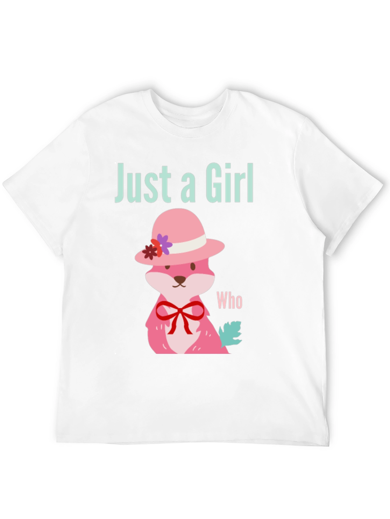 Black Just a Girl Who Loves Foxes T-Shirt view 12