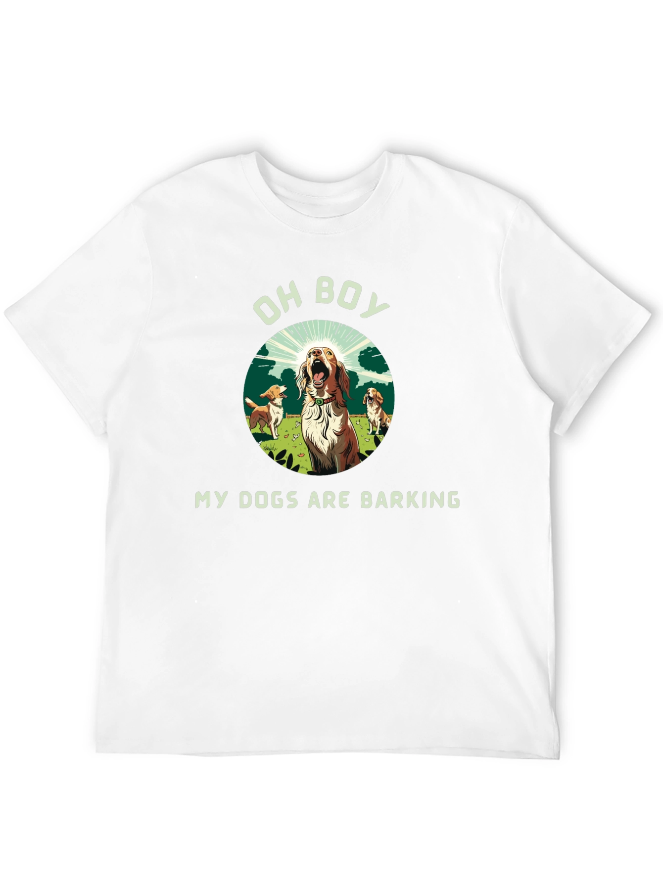Black Funny "My Dogs Are Barking" Graphic Tee view 12