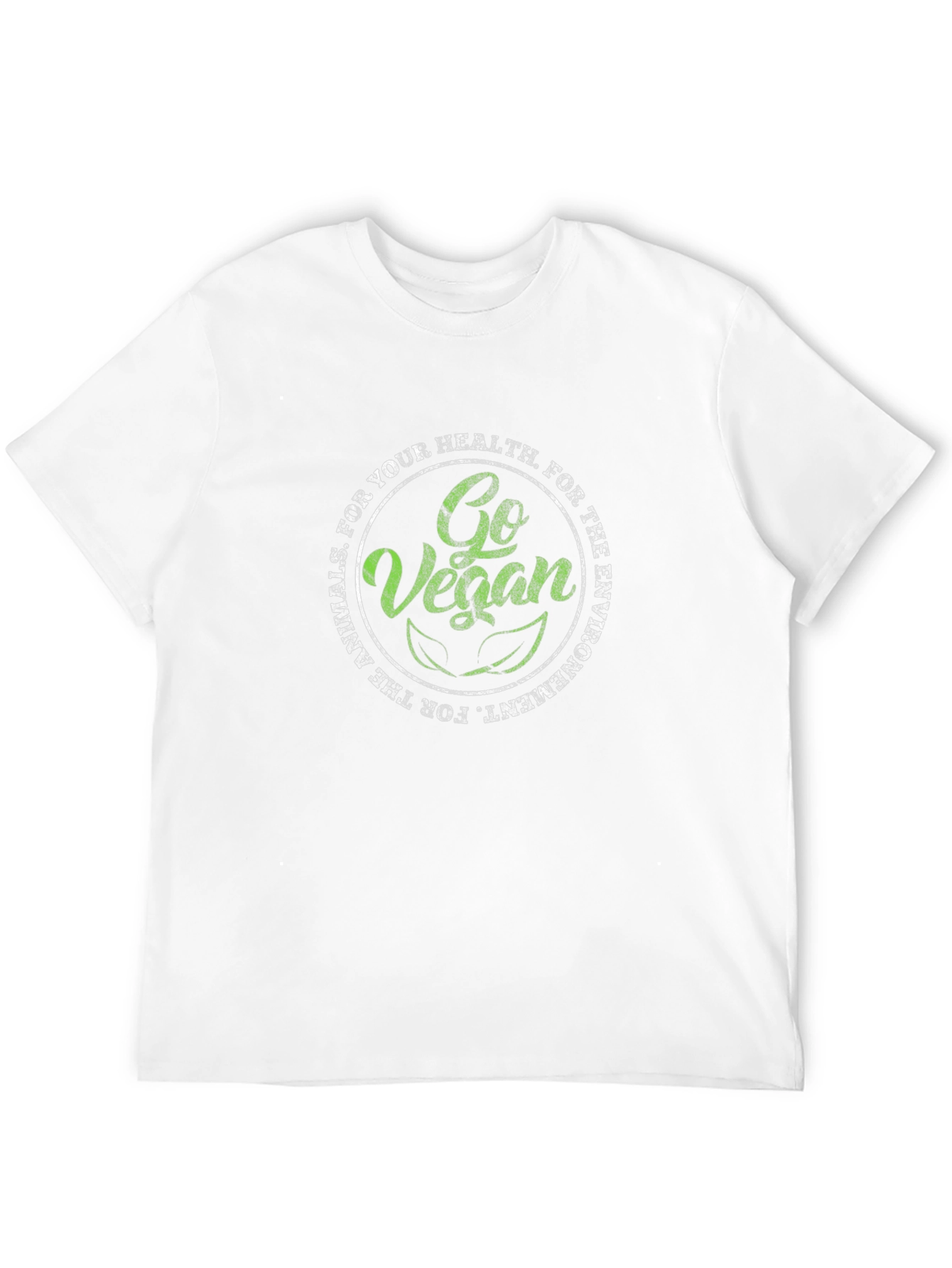 Black Go Vegan T-Shirt: For Your Health & The Animals view 12
