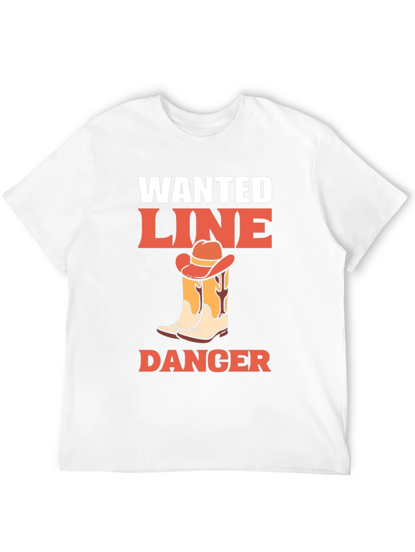 Black Wanted Line Dance Danger Graphic Tee view 12