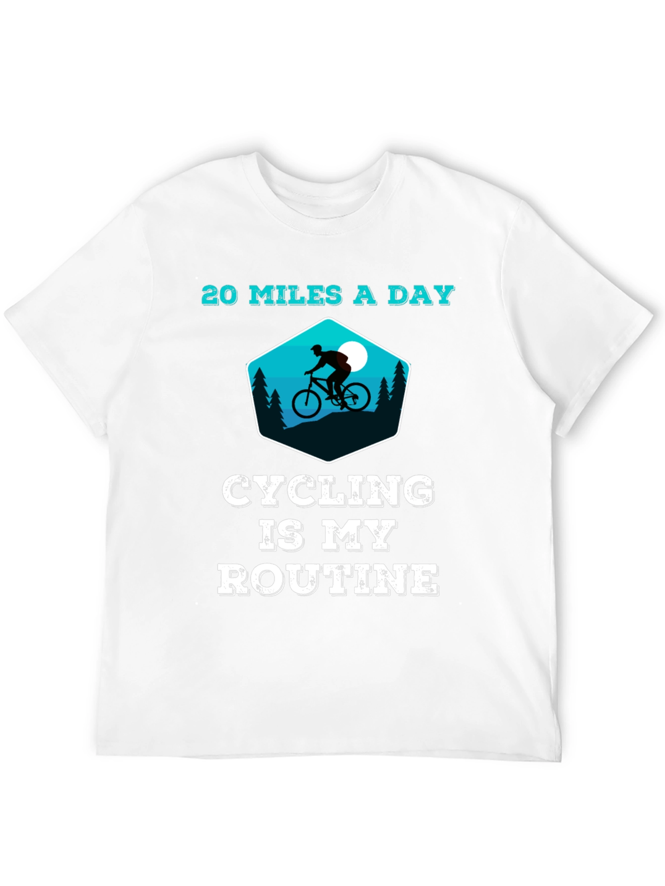Black Cycling is My Routine - Graphic T-Shirt view 12