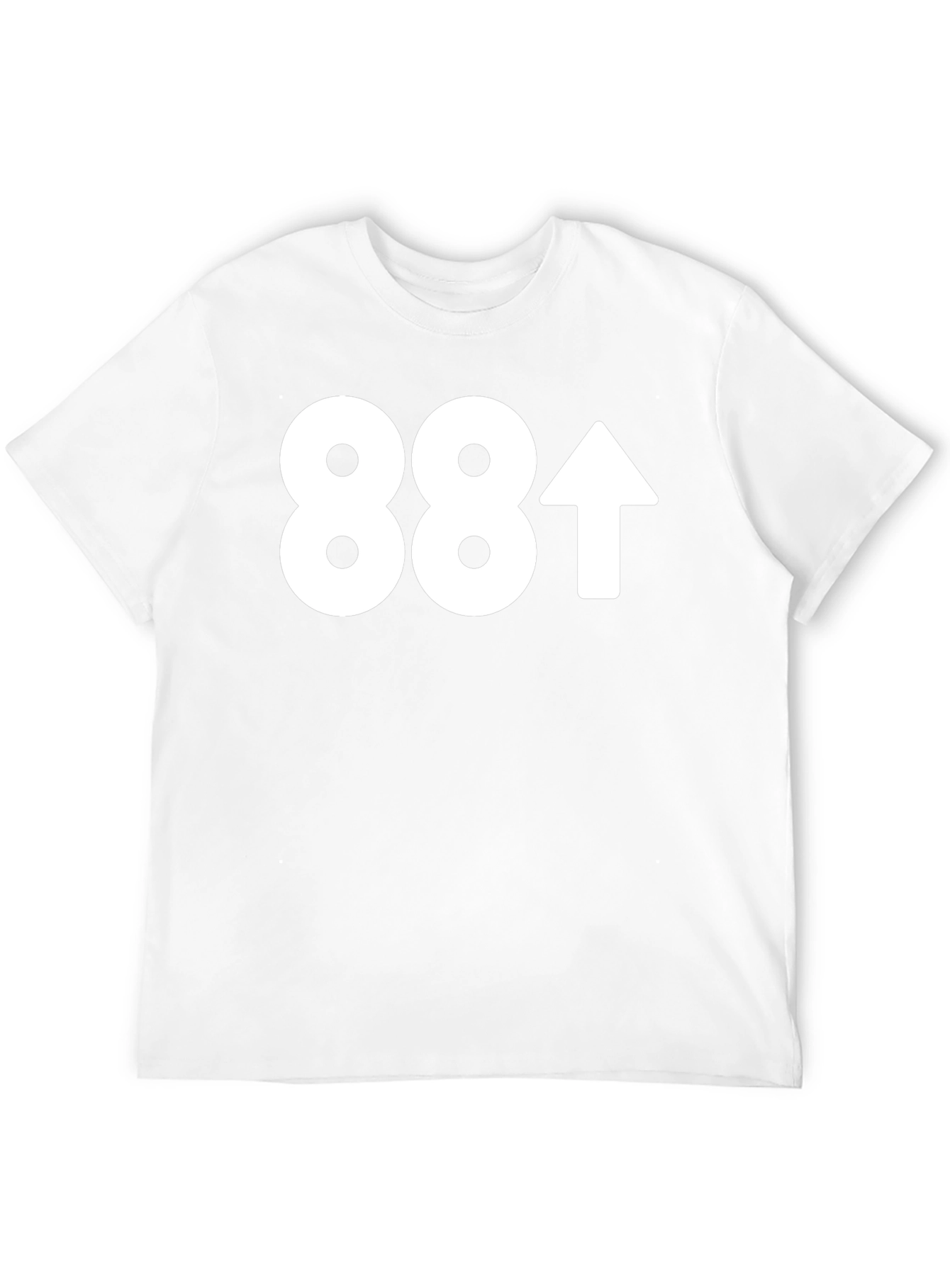 Black 88 Up Arrow T-Shirt - Casual Graphic Tee view 12