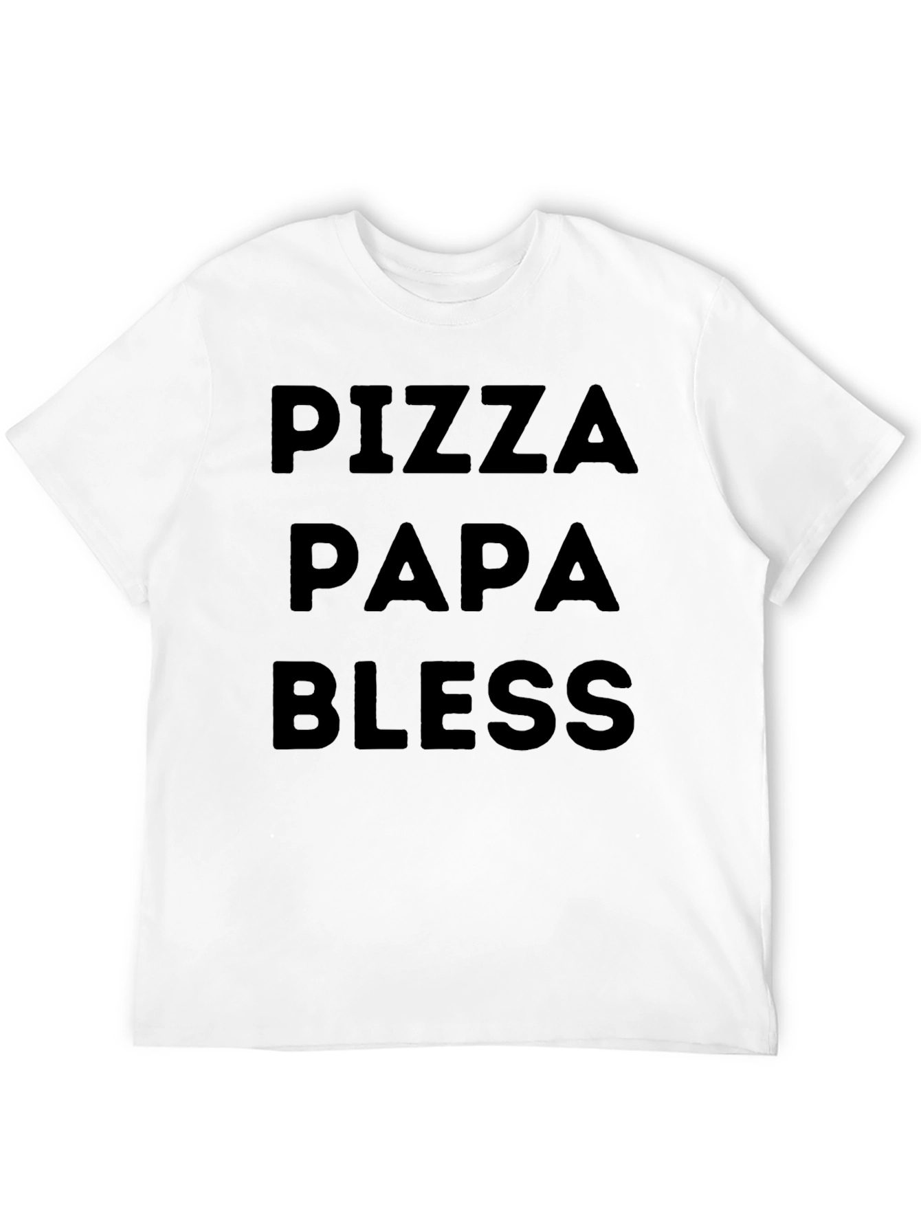 Black Pizza Papa Bless Black T-Shirt view 12