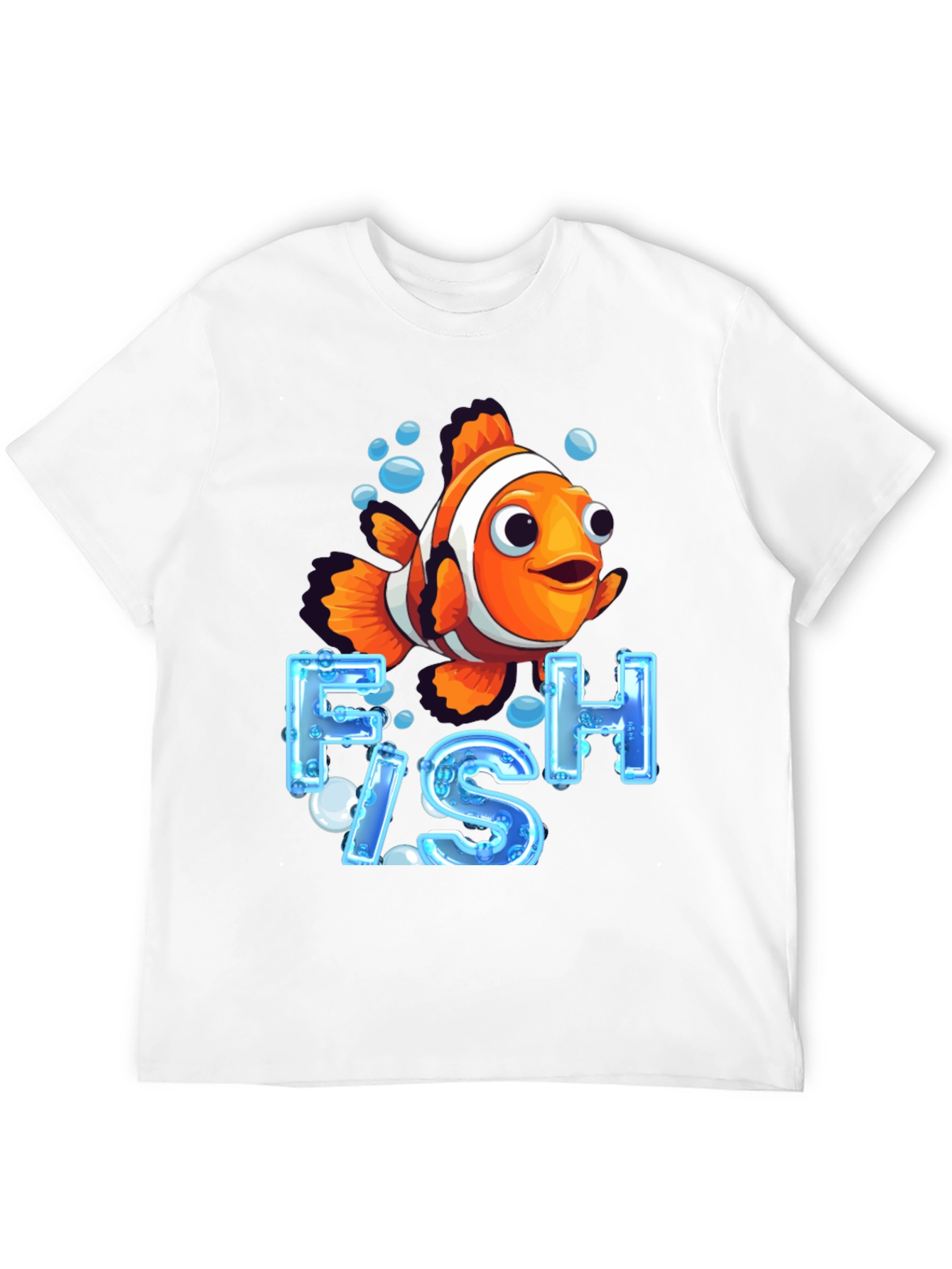 Black Clownfish Graphic T-Shirt - Ocean Life Design view 12