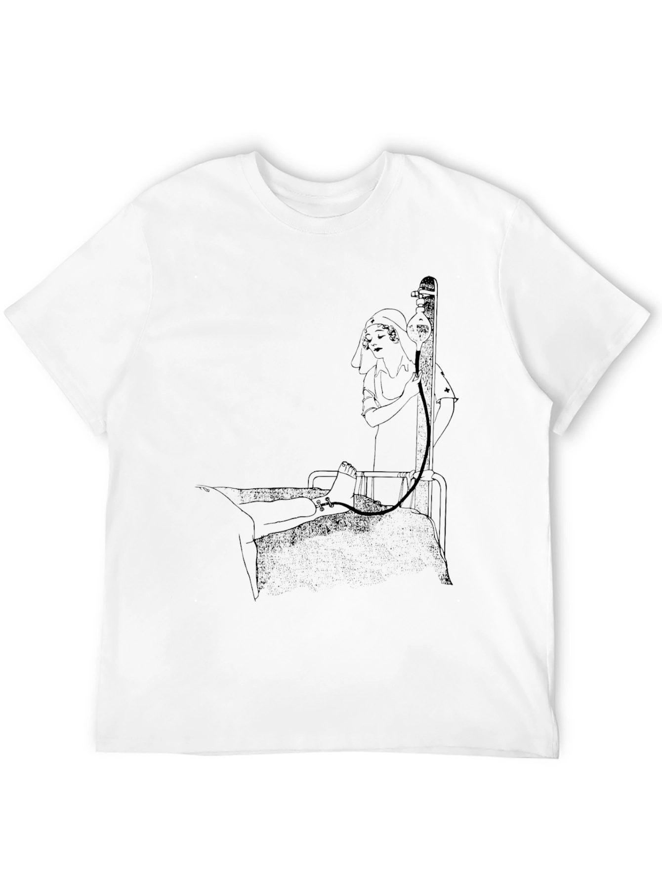 Black Unique Graphic Print Black T-Shirt view 12