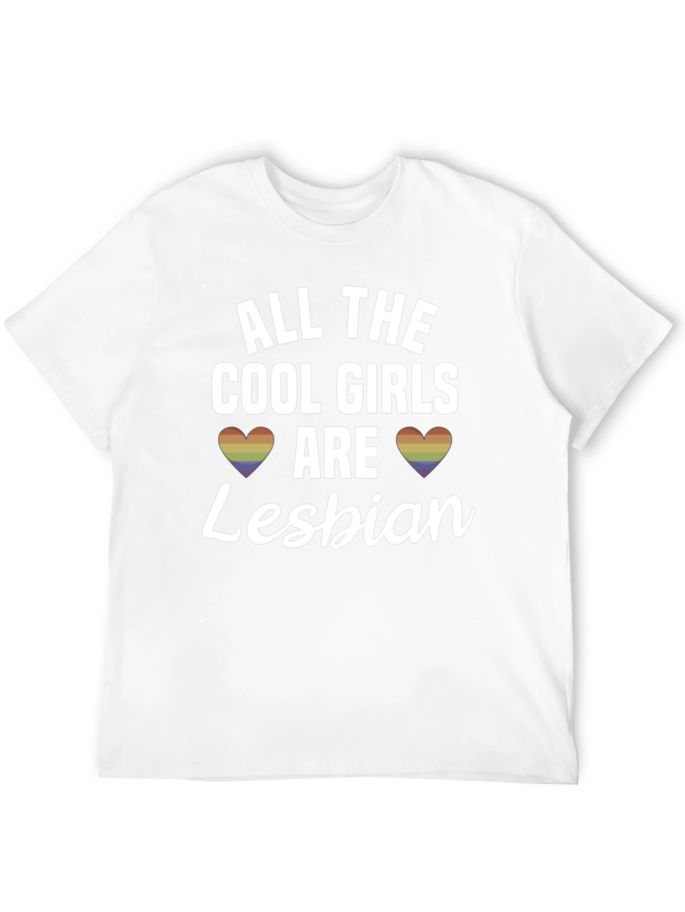 Black Cool Girls Lesbian T-Shirt - Pride Apparel view 12