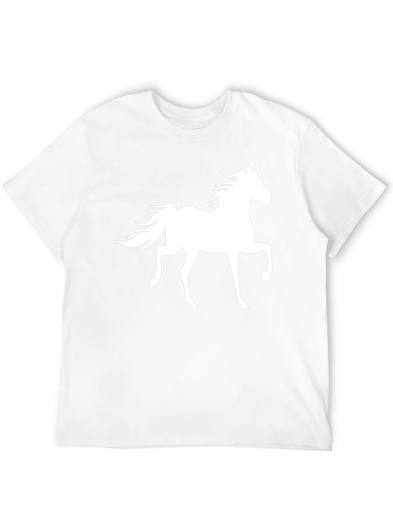 Black Horse Graphic Print Black T-Shirt view 12