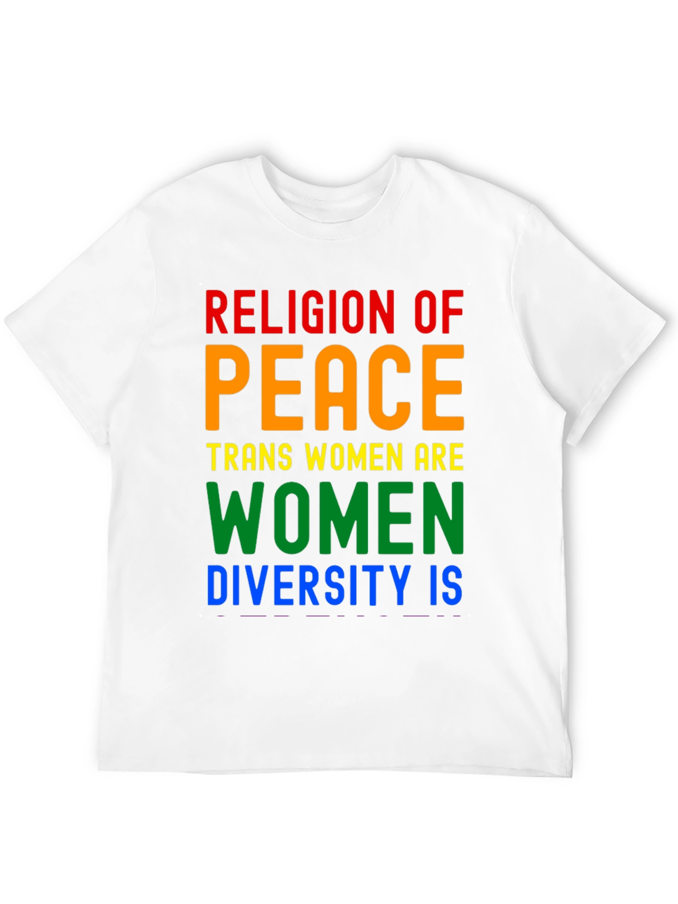 Black Religion of Peace Trans Women Are Women T-Shirt view 12