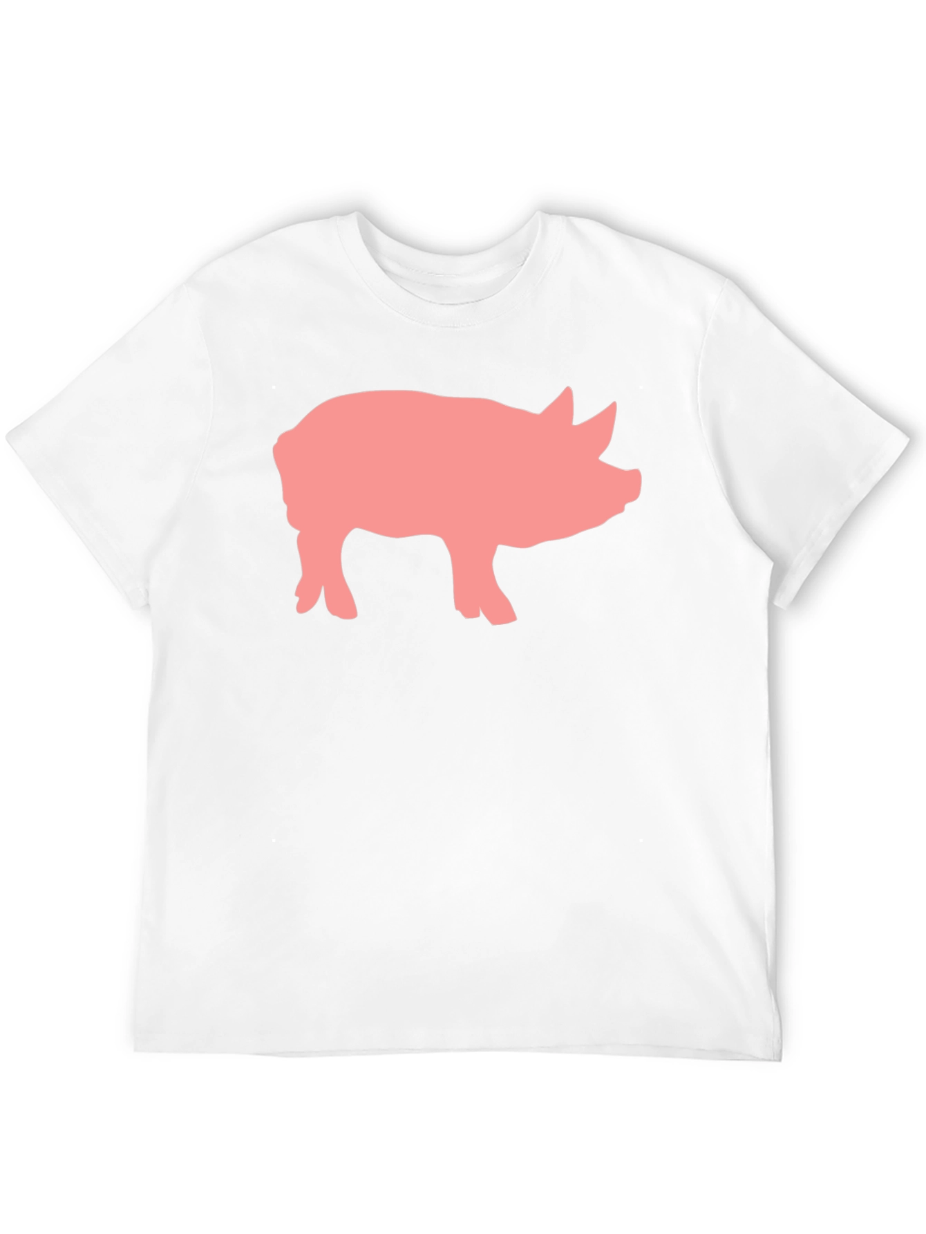 Black Pig Graphic Print Black Crew Neck T-Shirt view 12
