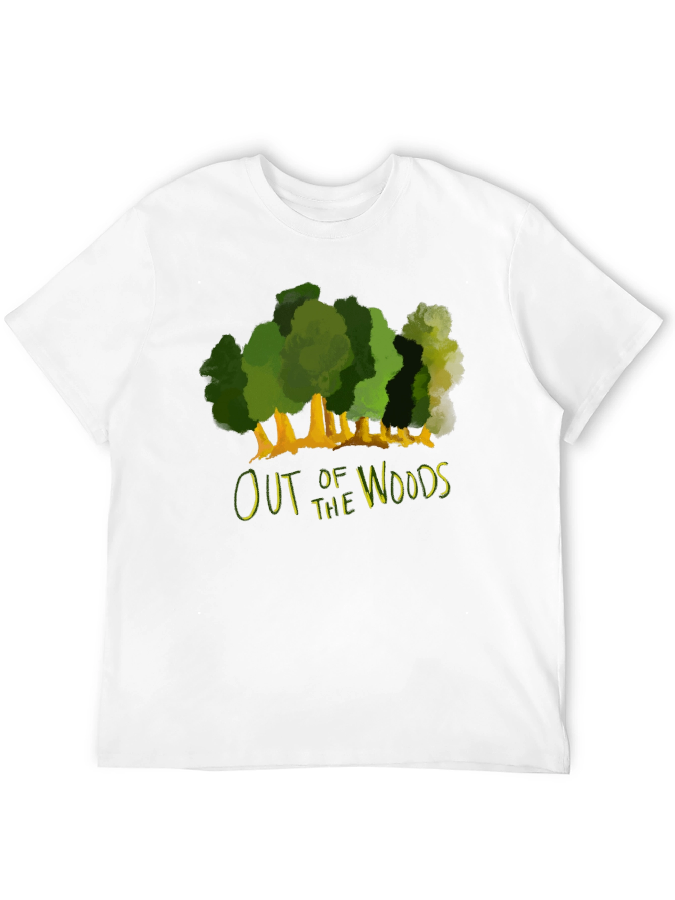 Black Out of the Woods Graphic Tee - Black Cotton T-Shirt view 12