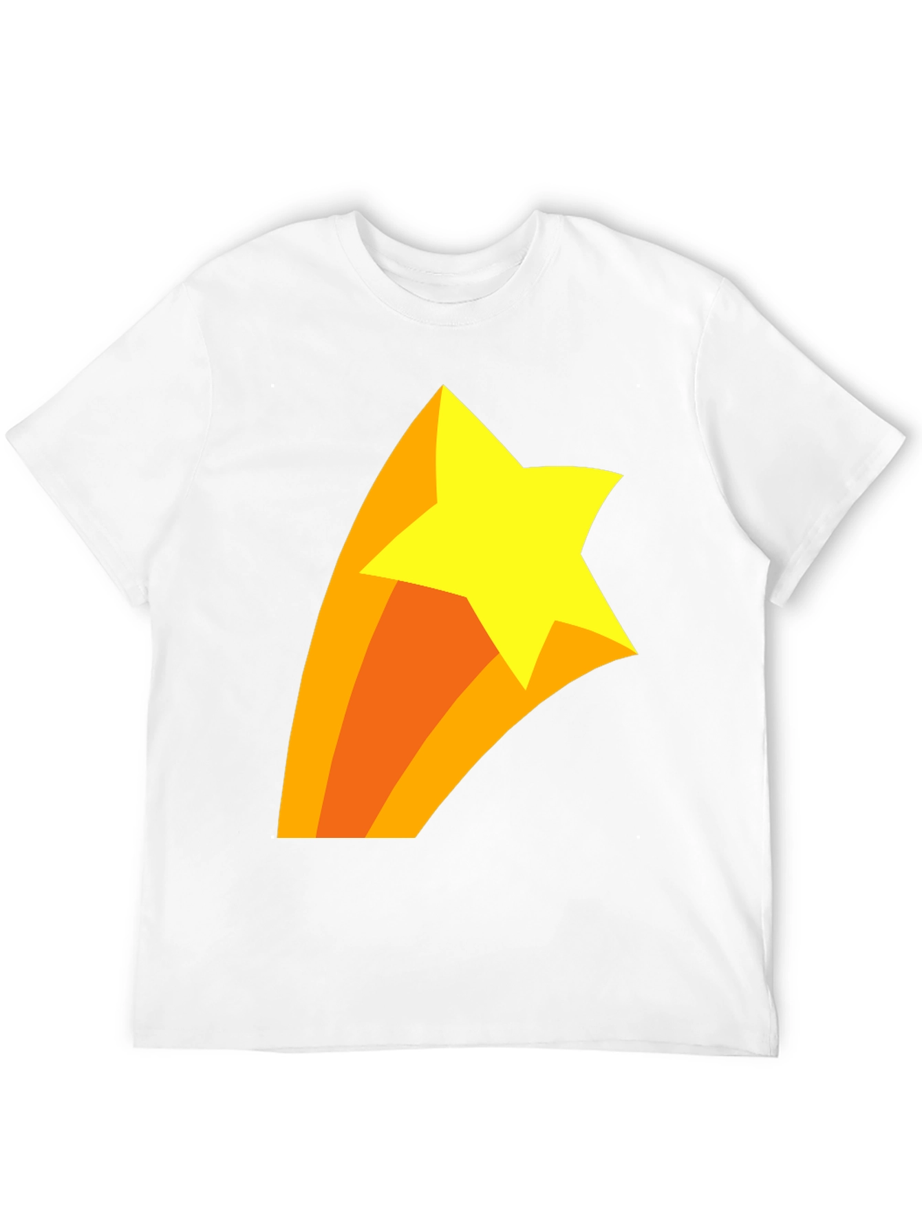 Black Shooting Star Graphic T-Shirt - Black Cotton Tee view 12
