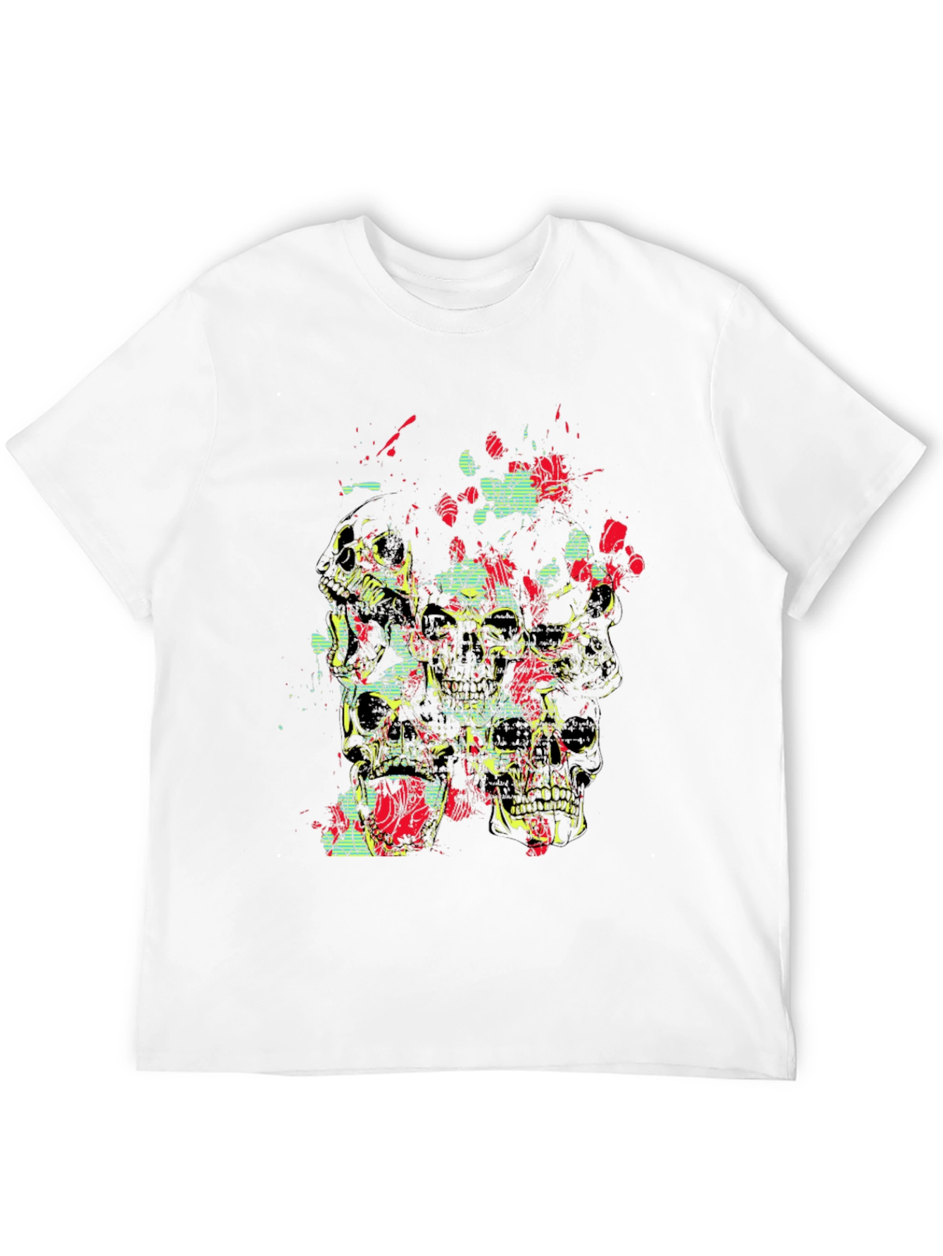 Black Skull Graphic Tee - Black Cotton view 12
