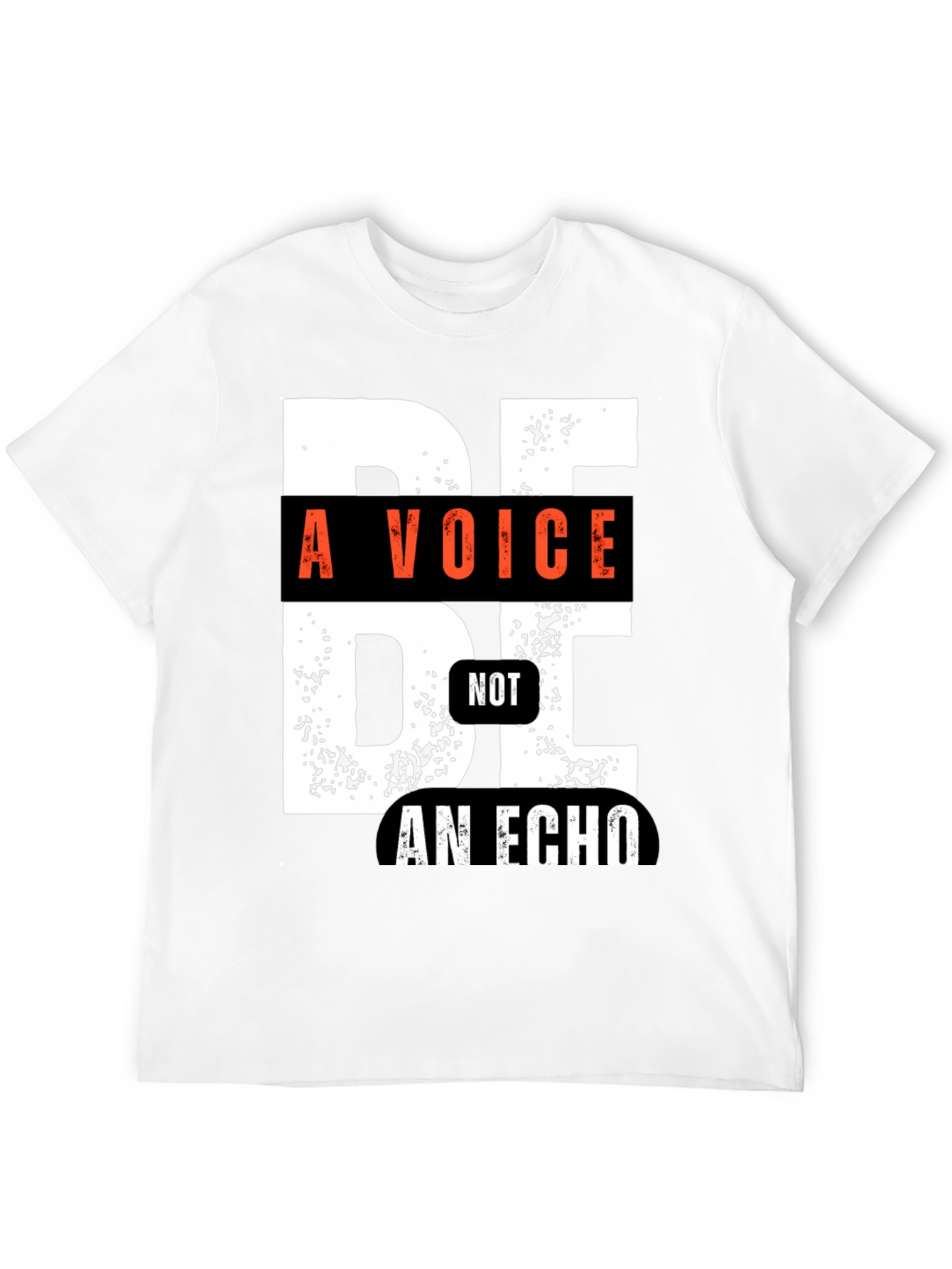 Black Be a Voice, Not an Echo Graphic Tee - Unisex view 12