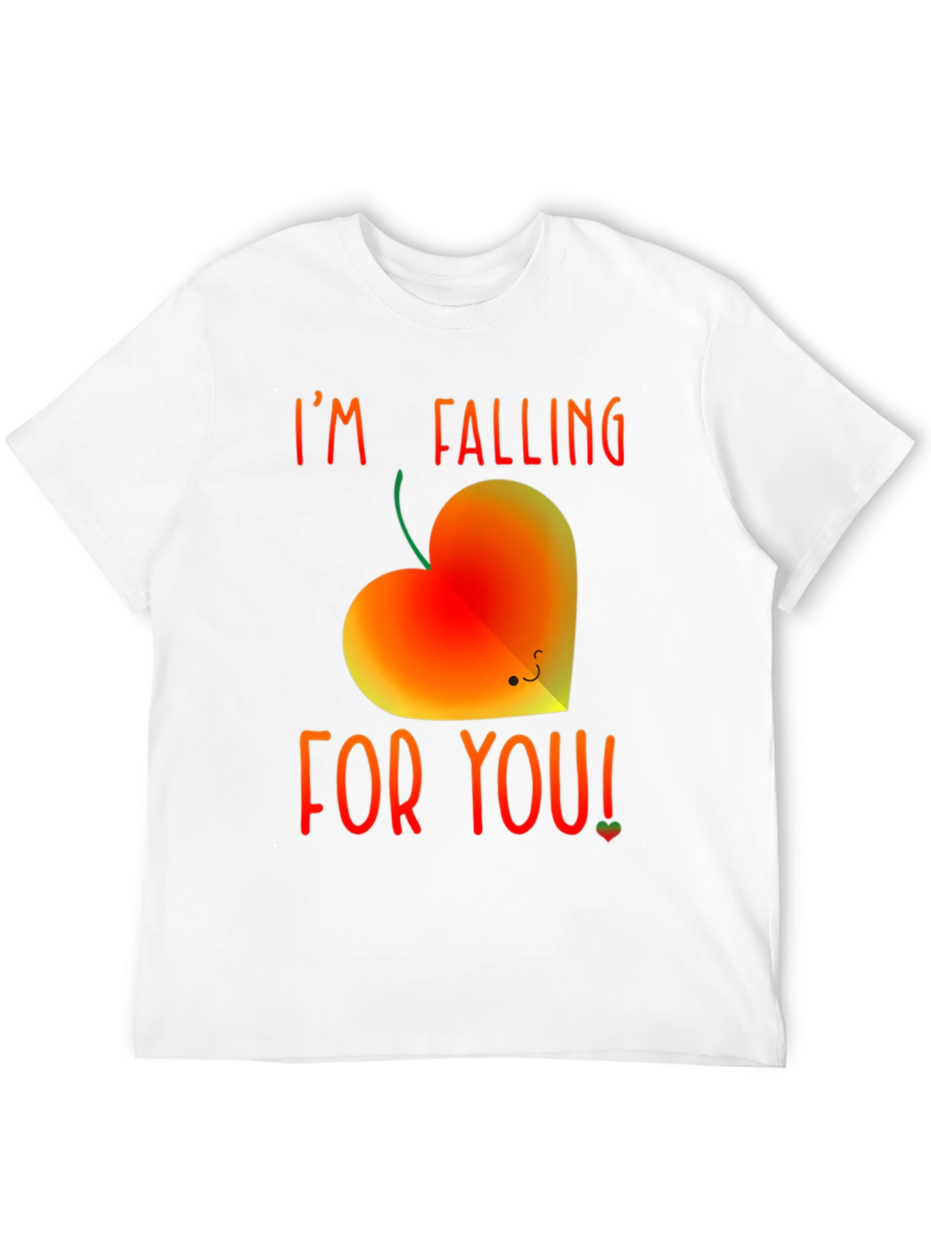 Black Falling For You Heart Graphic Tee view 12