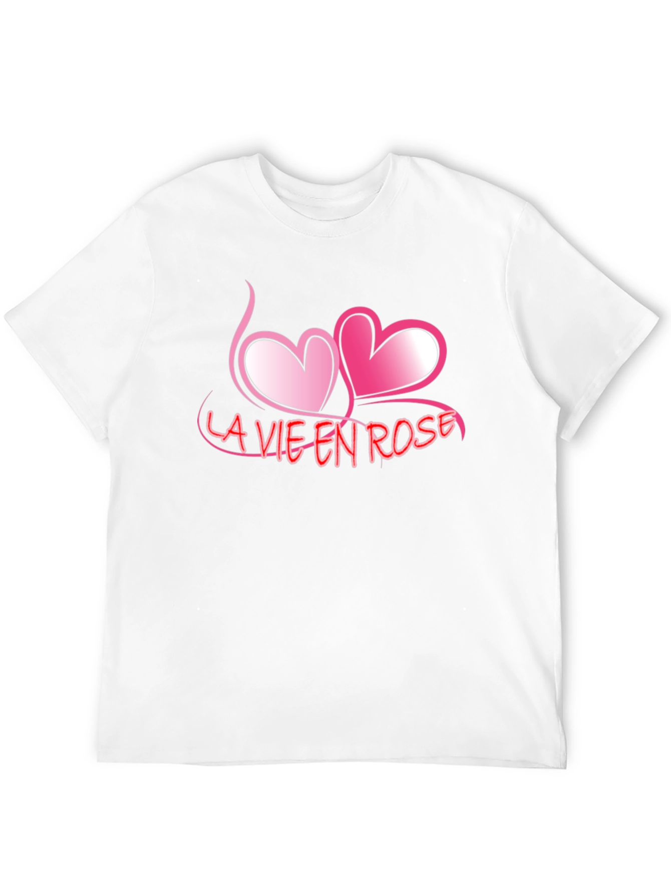 Black La Vie En Rose Graphic Tee - Romantic Black T-Shirt view 12