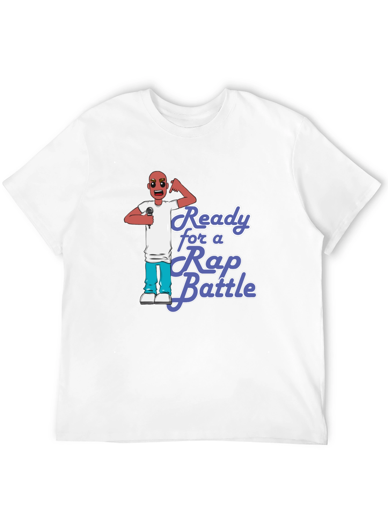 Black Ready for a Rap Battle T-Shirt view 12