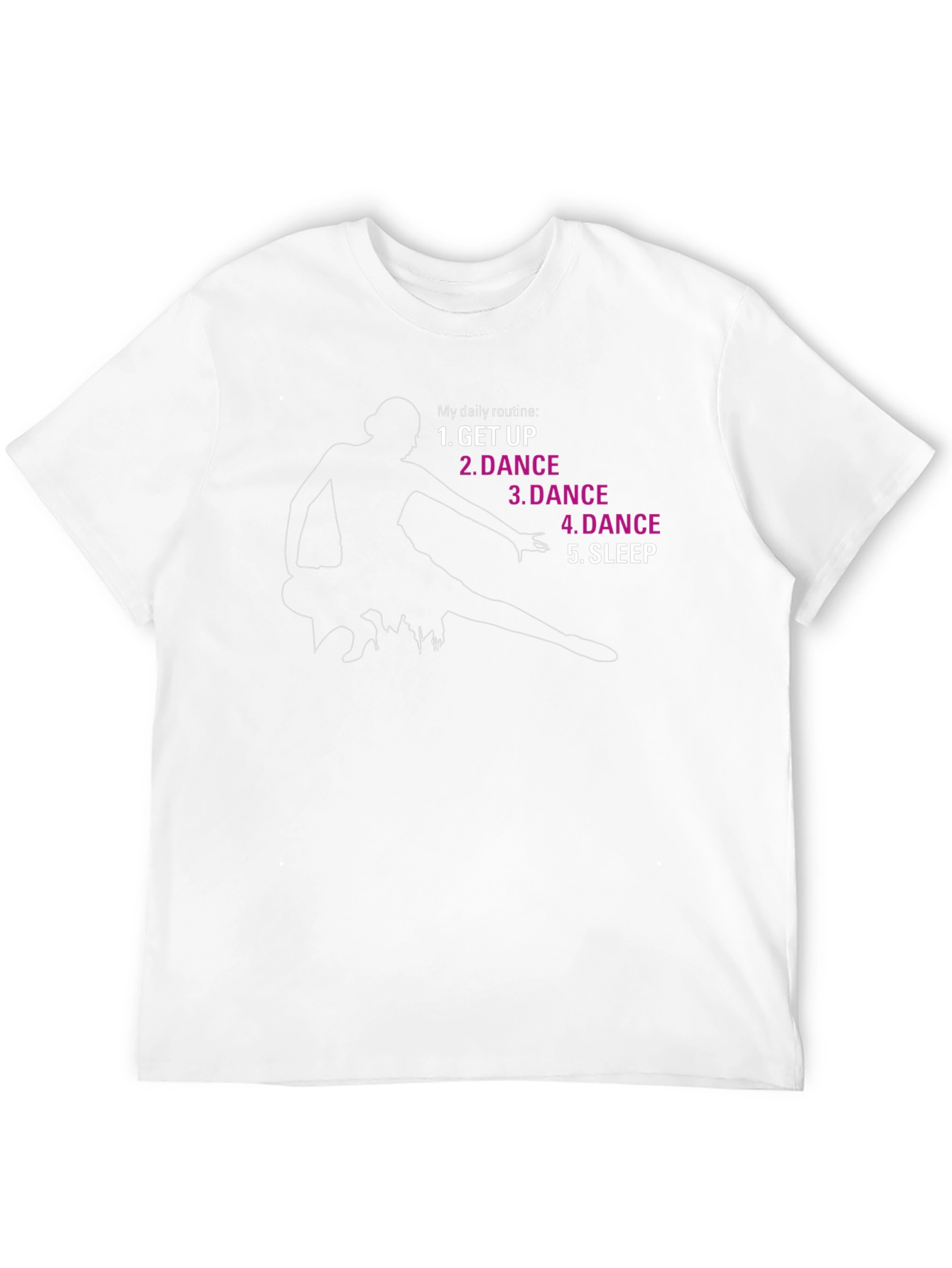 Black Dance Daily Routine Graphic T-Shirt - Black view 12