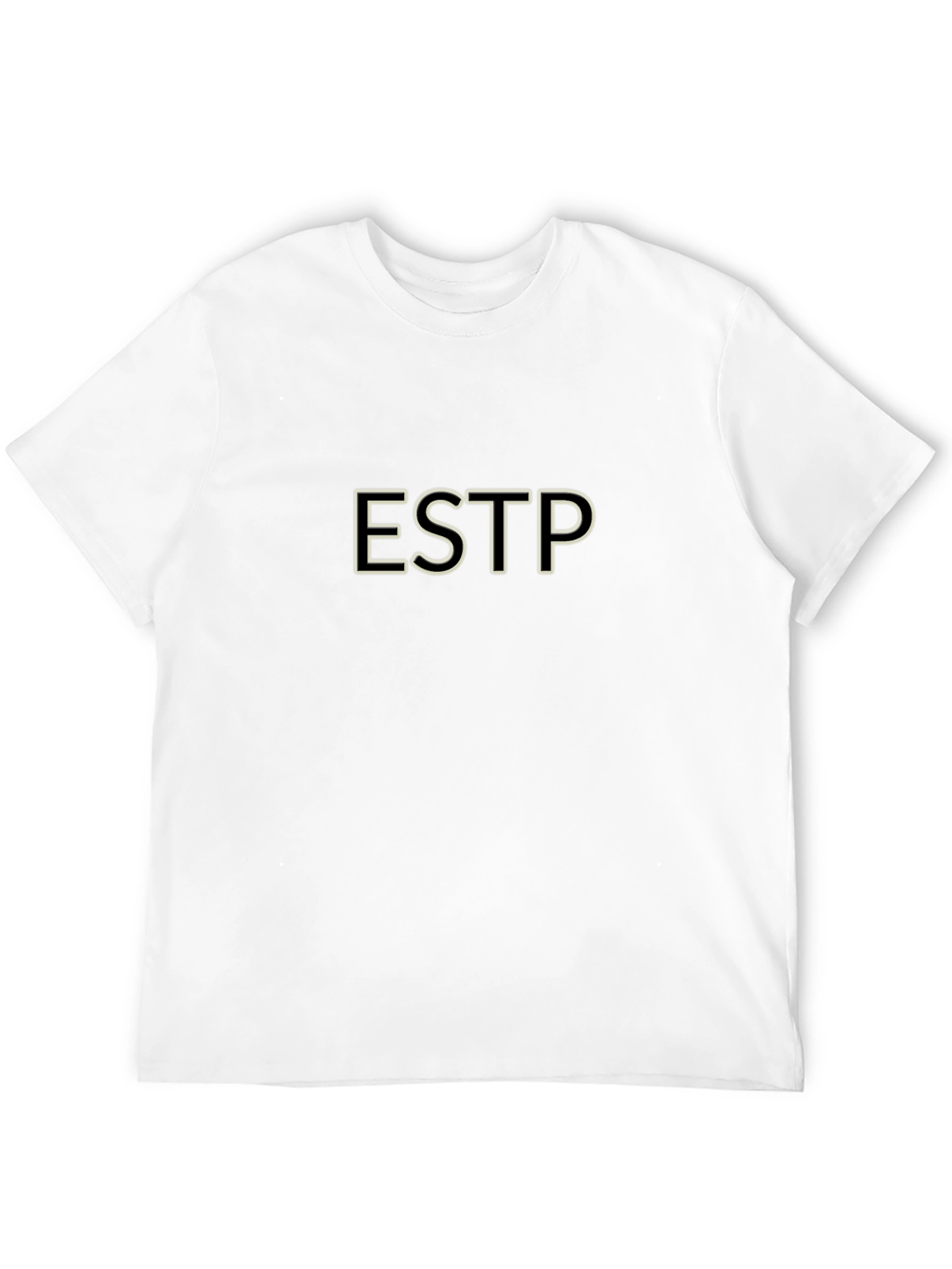 Black ESTP Personality Type Outline Black T-Shirt view 12