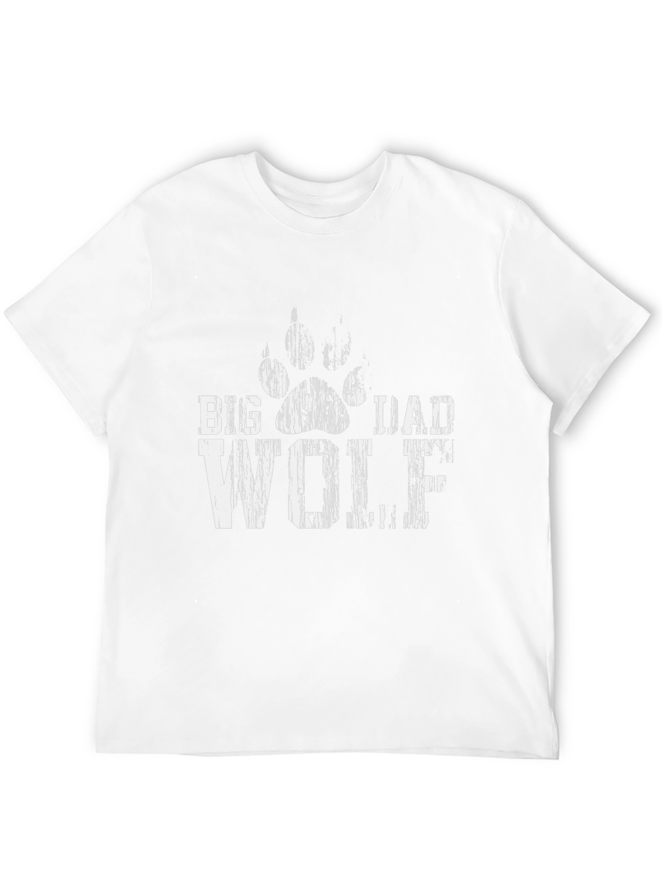 Black Big Dad Wolf Graphic Tee - Mens Black T-Shirt view 12