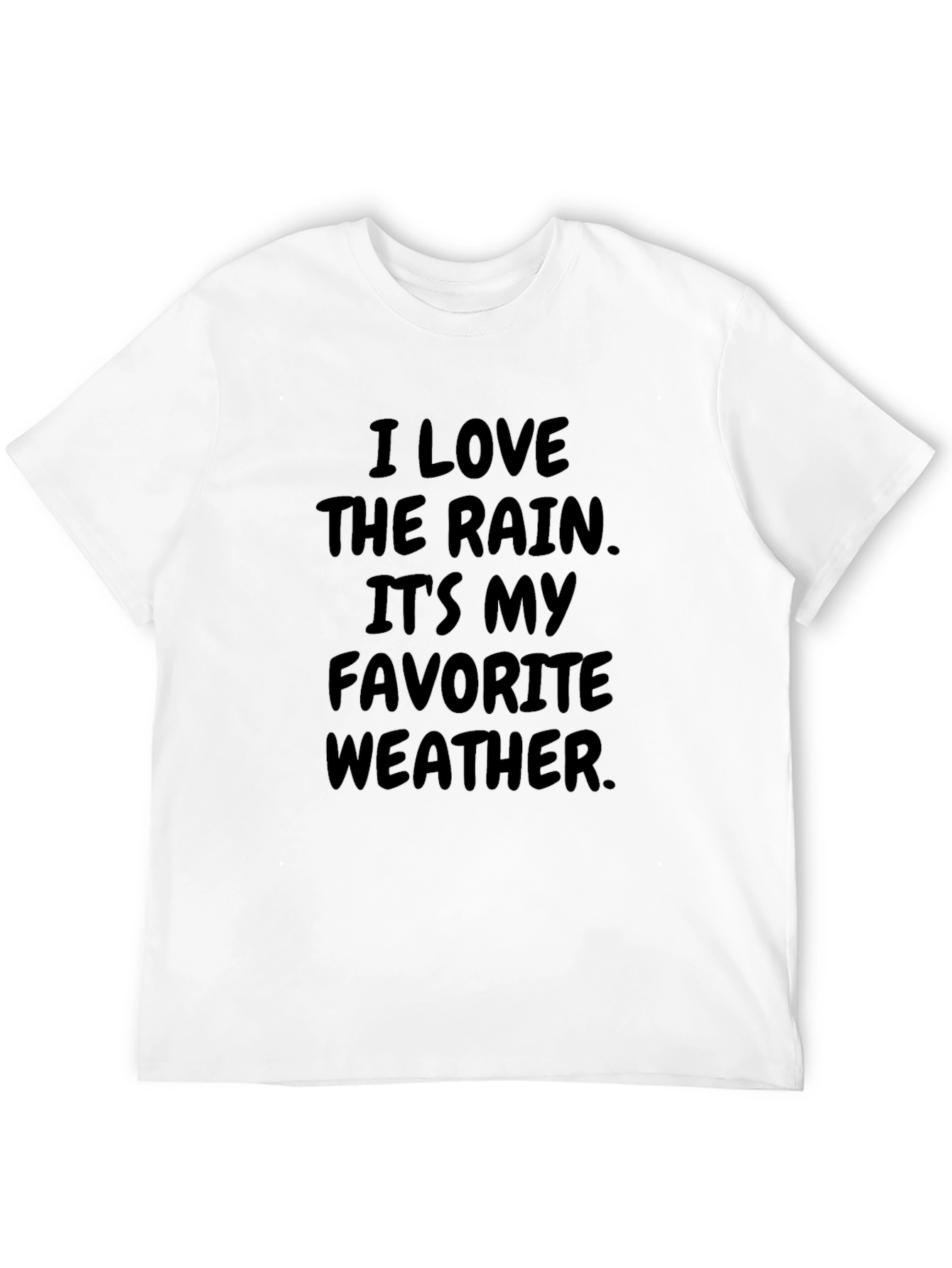 Black I Love The Rain Graphic Tee view 12