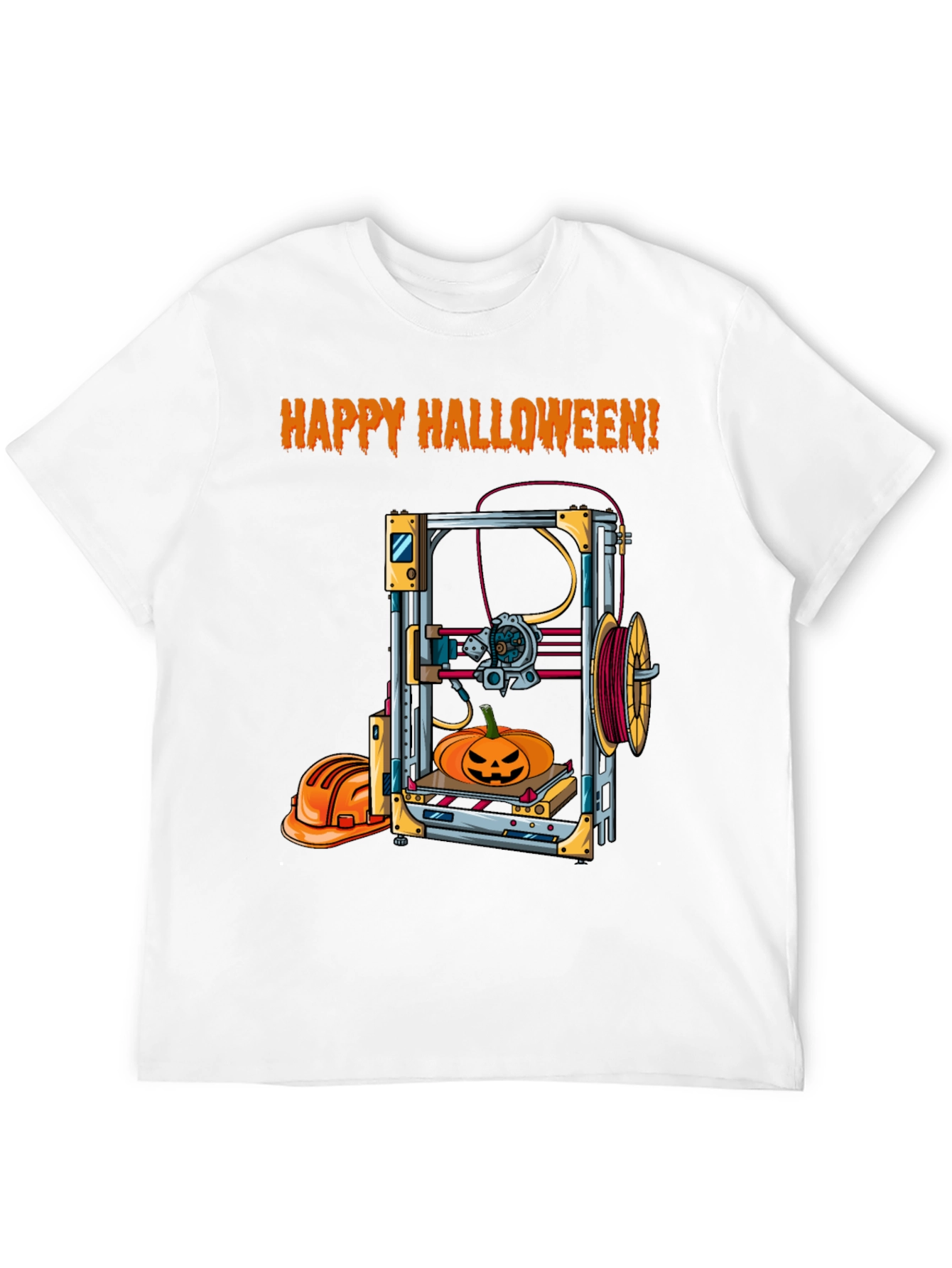 Black Happy Halloween 3D Printing T-Shirt view 12