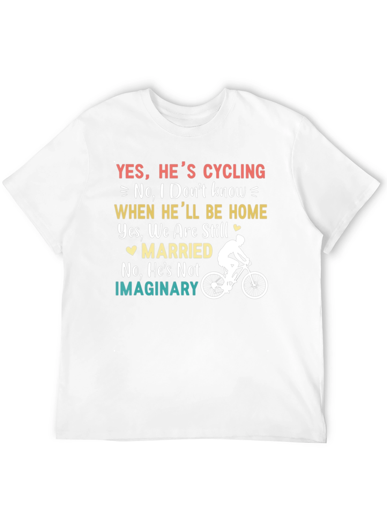 Black Funny Cycling Husband T-Shirt - Married Cyclist Gift view 12
