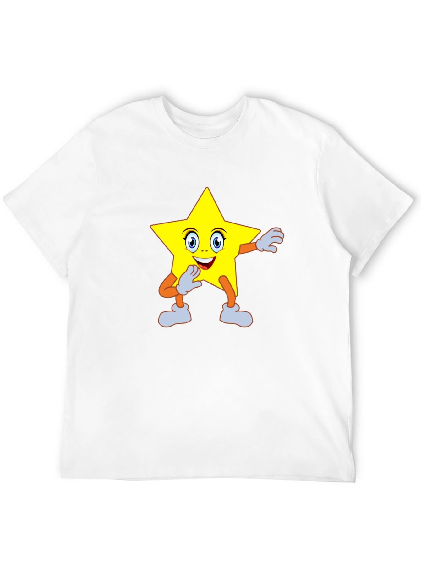 Black Star Cartoon Graphic Tee - Black view 12