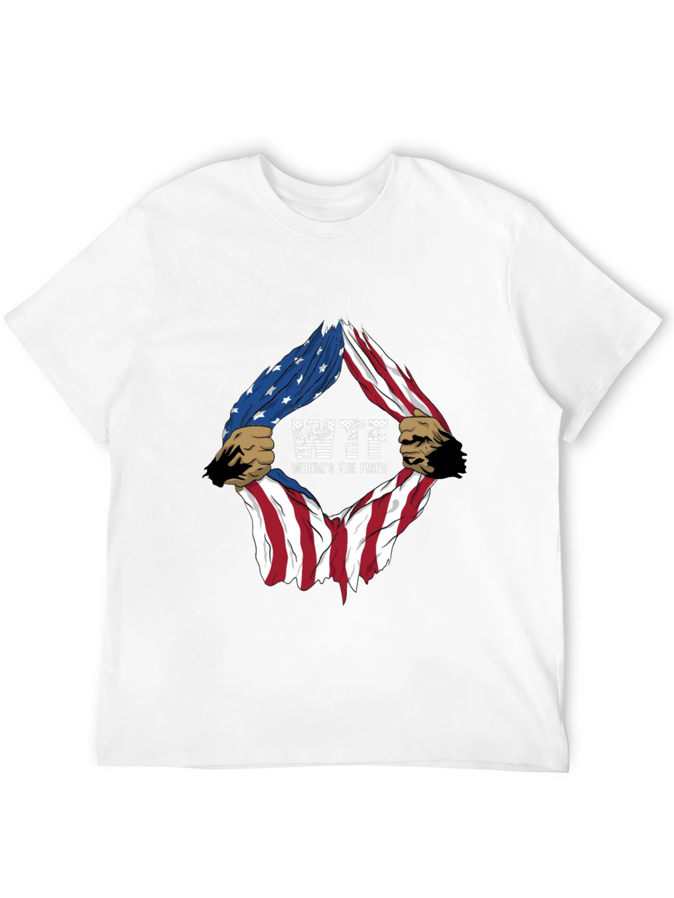 Black Fishing T-Shirt - Where's the Fish? view 12