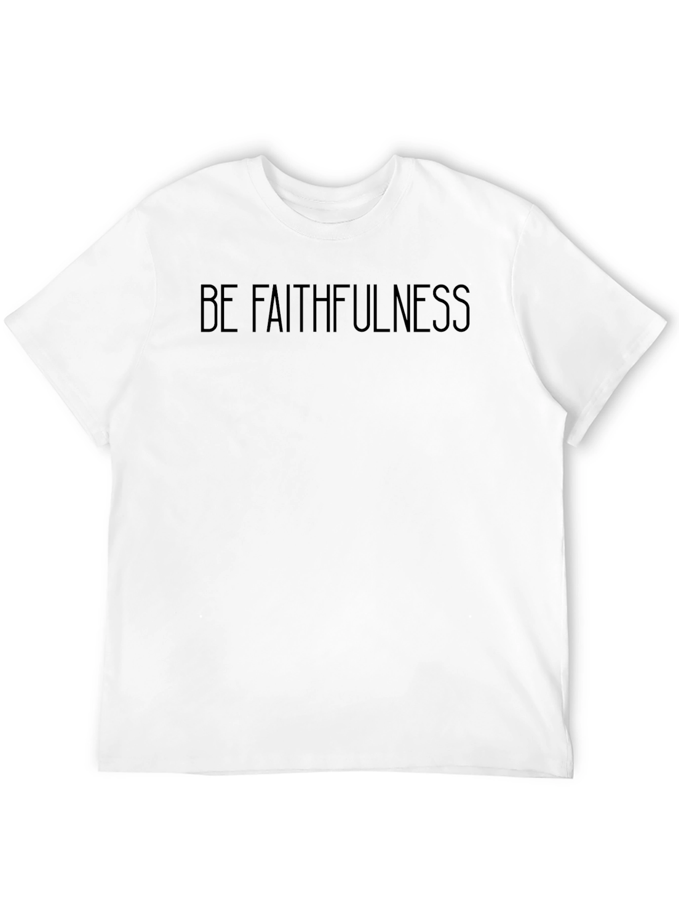 Black Faithfulness Graphic Tee - Black Crew Neck T-Shirt view 12