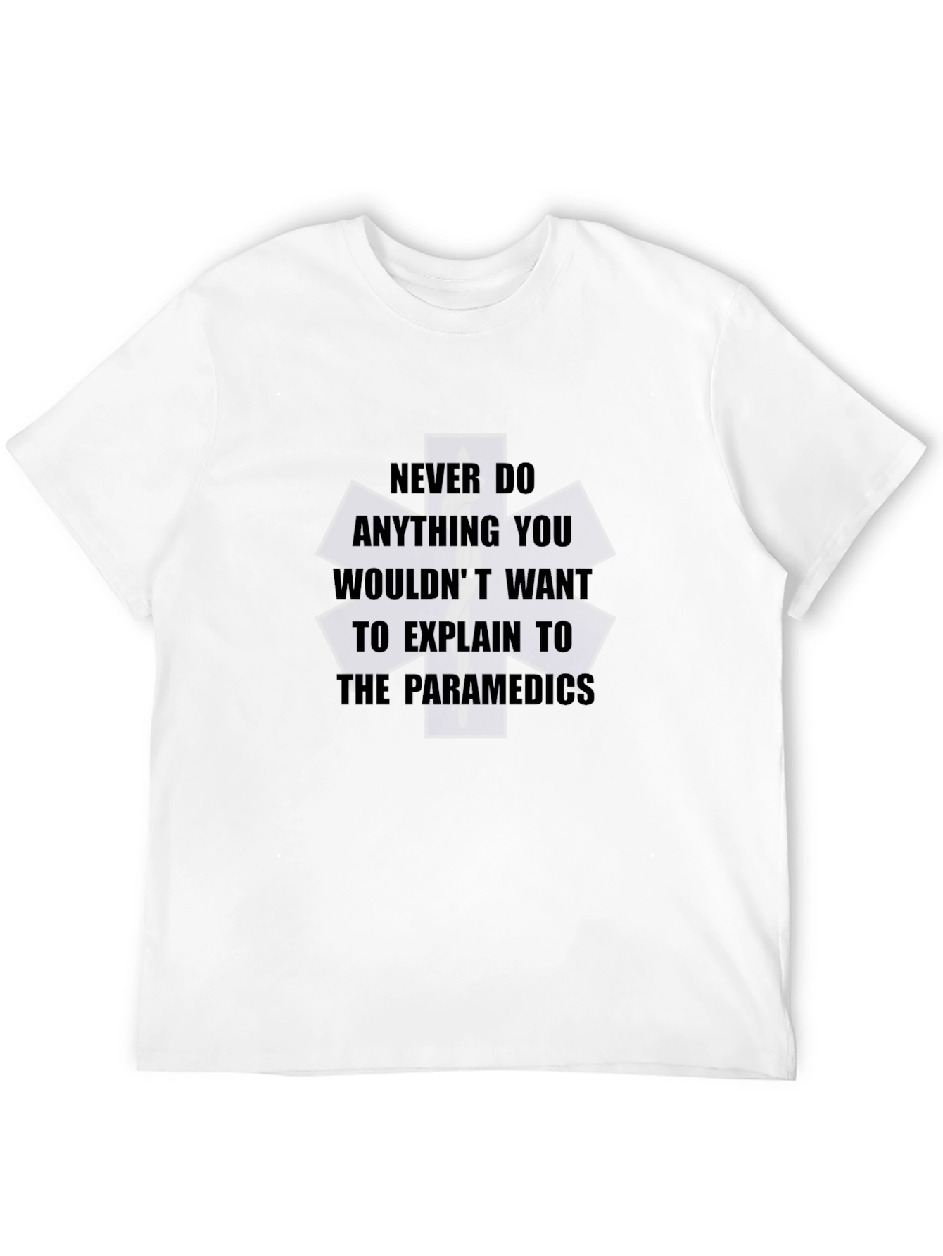 Black Paramedic Quote Black T-Shirt view 12