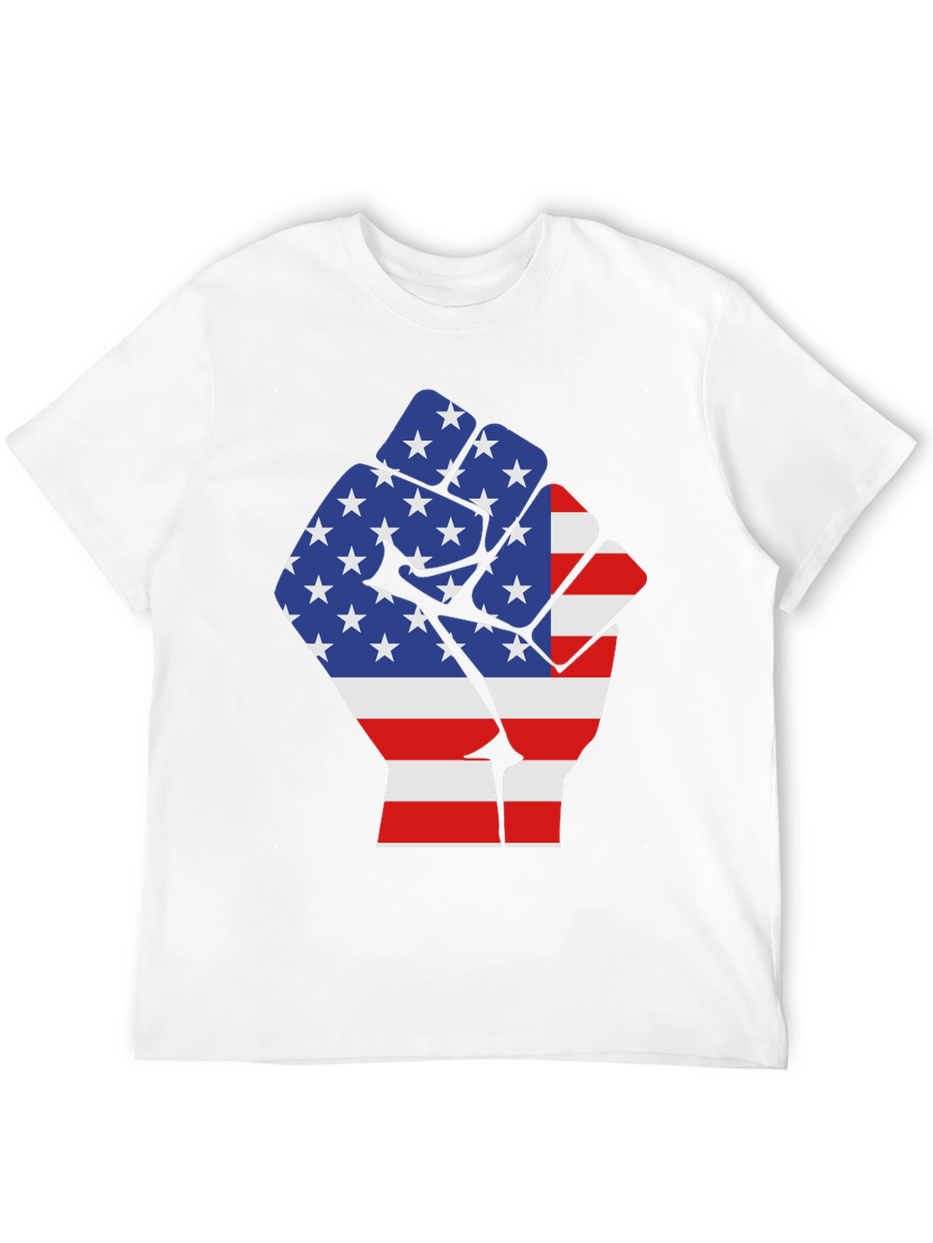 Black USA Flag Fist Graphic Tee - Patriotic Pride view 12