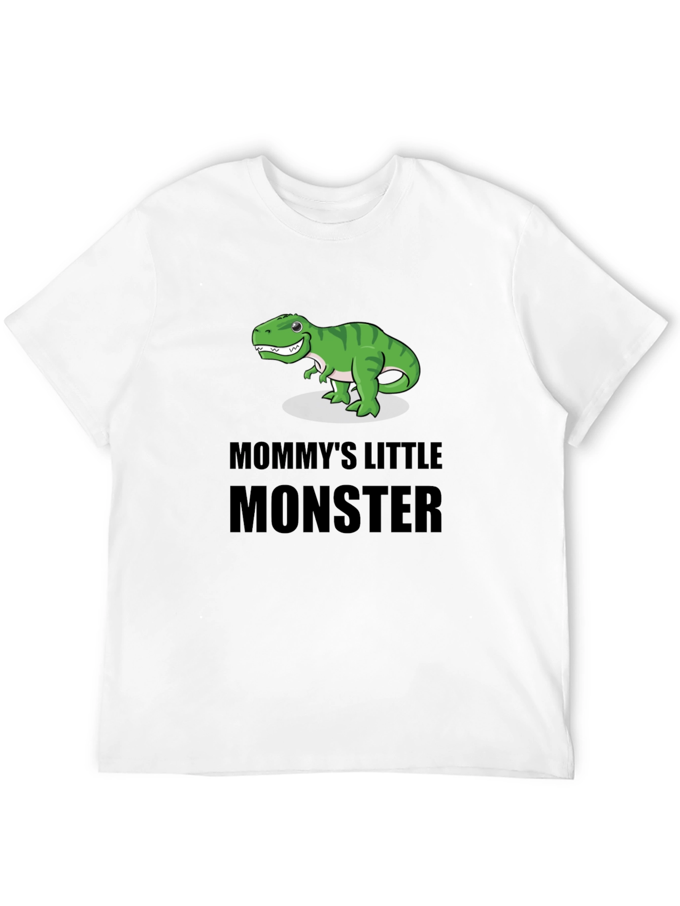 Black Mommy's Little Monster Dinosaur T-Shirt view 12