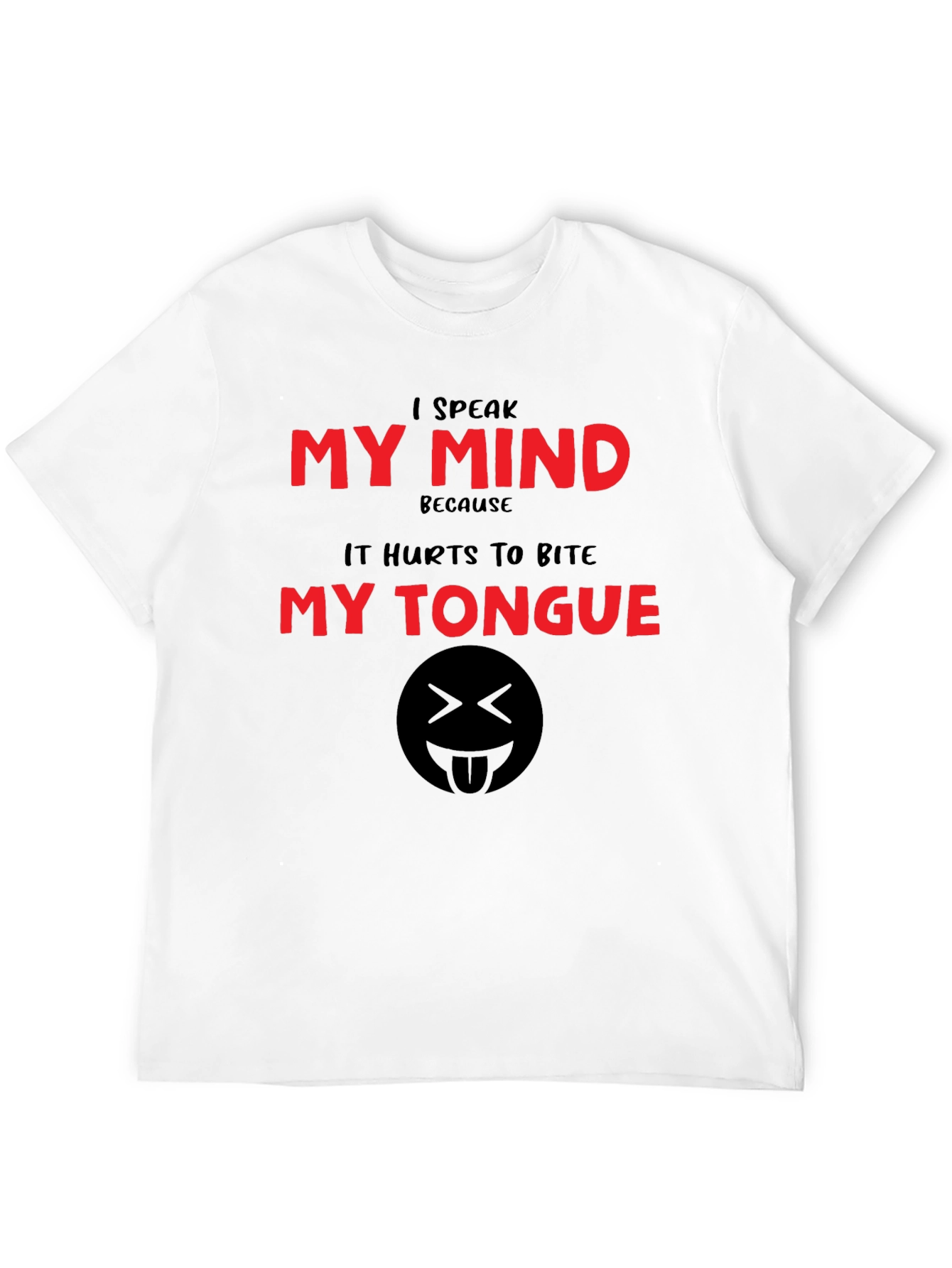 Black Speak My Mind T-Shirt - Funny Graphic Tee view 12