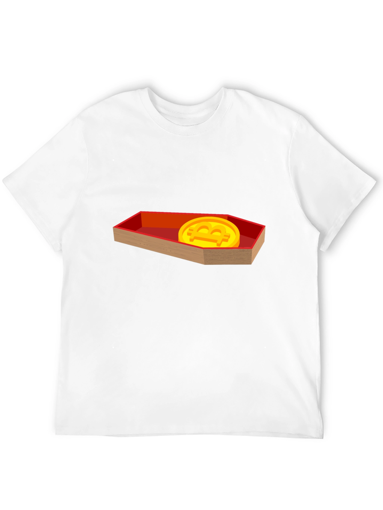 Black Bitcoin Coffin T-Shirt - Crypto Meme Tee view 12