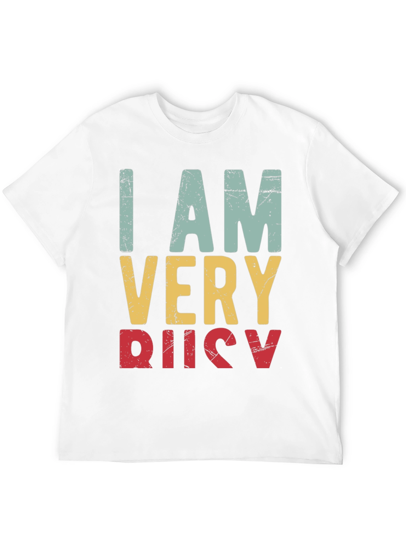 Black I Am Very Busy Retro Graphic Tee view 12