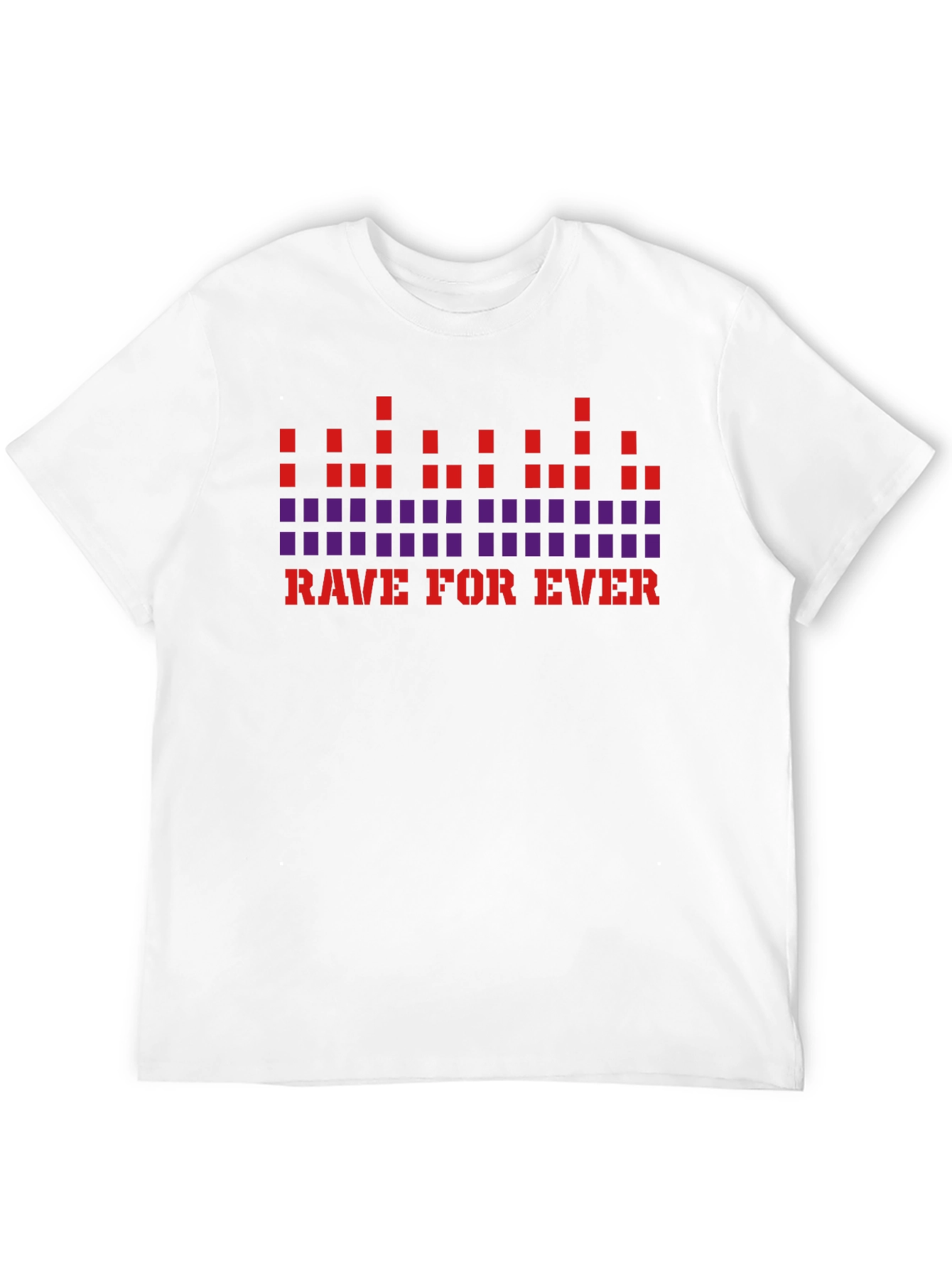 Black Rave For Ever Graphic T-Shirt - Black view 12