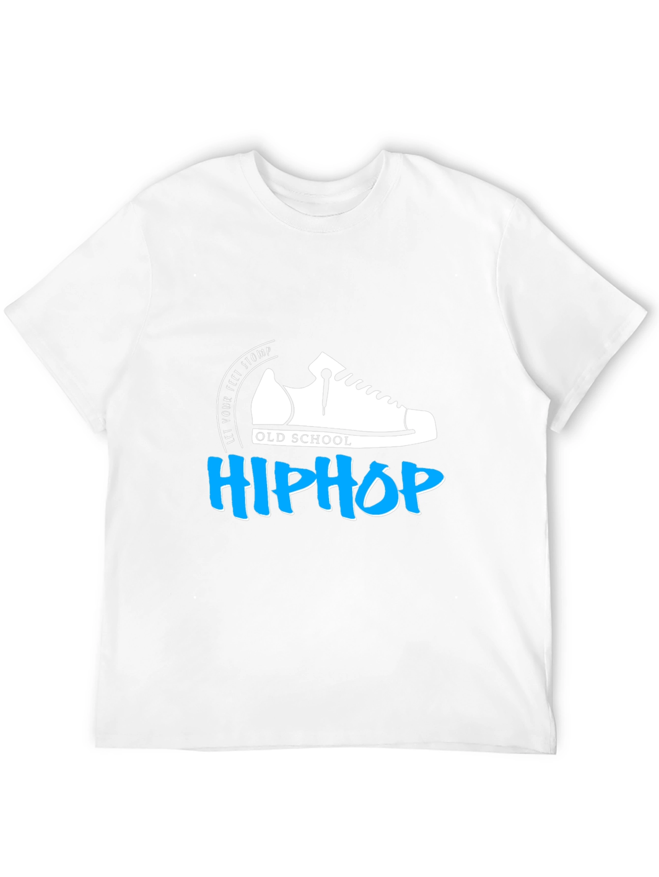 Black Old School Hip Hop Graphic T-Shirt - Black Cotton Tee view 12