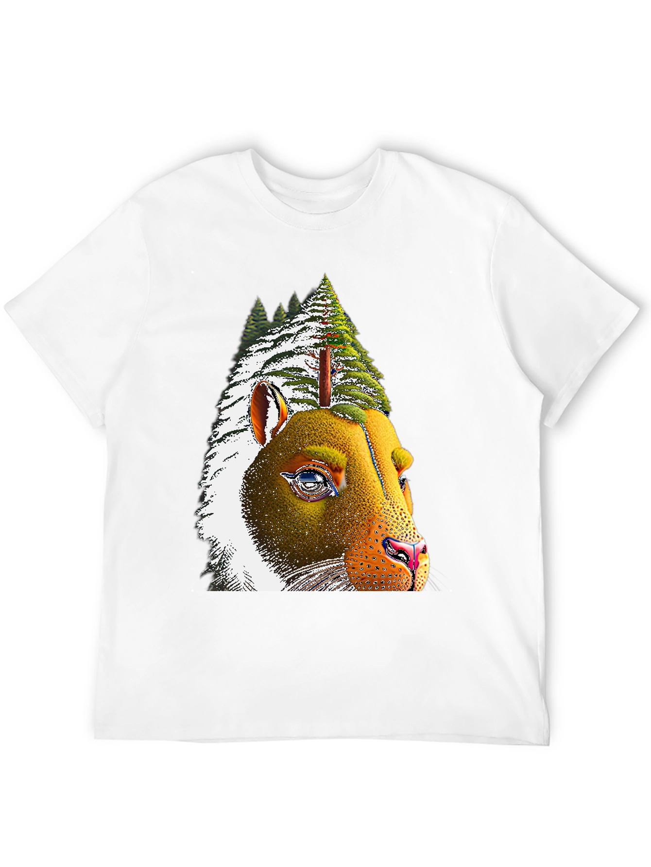 Black Pine Tree Bear T-Shirt - Unique Graphic Tee view 12