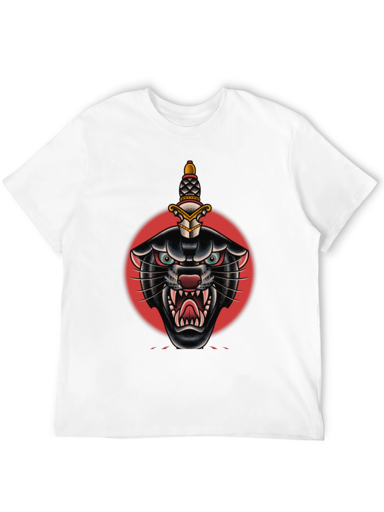 Black Black Panther Dagger Graphic Tee - Bold Streetwear Style view 12