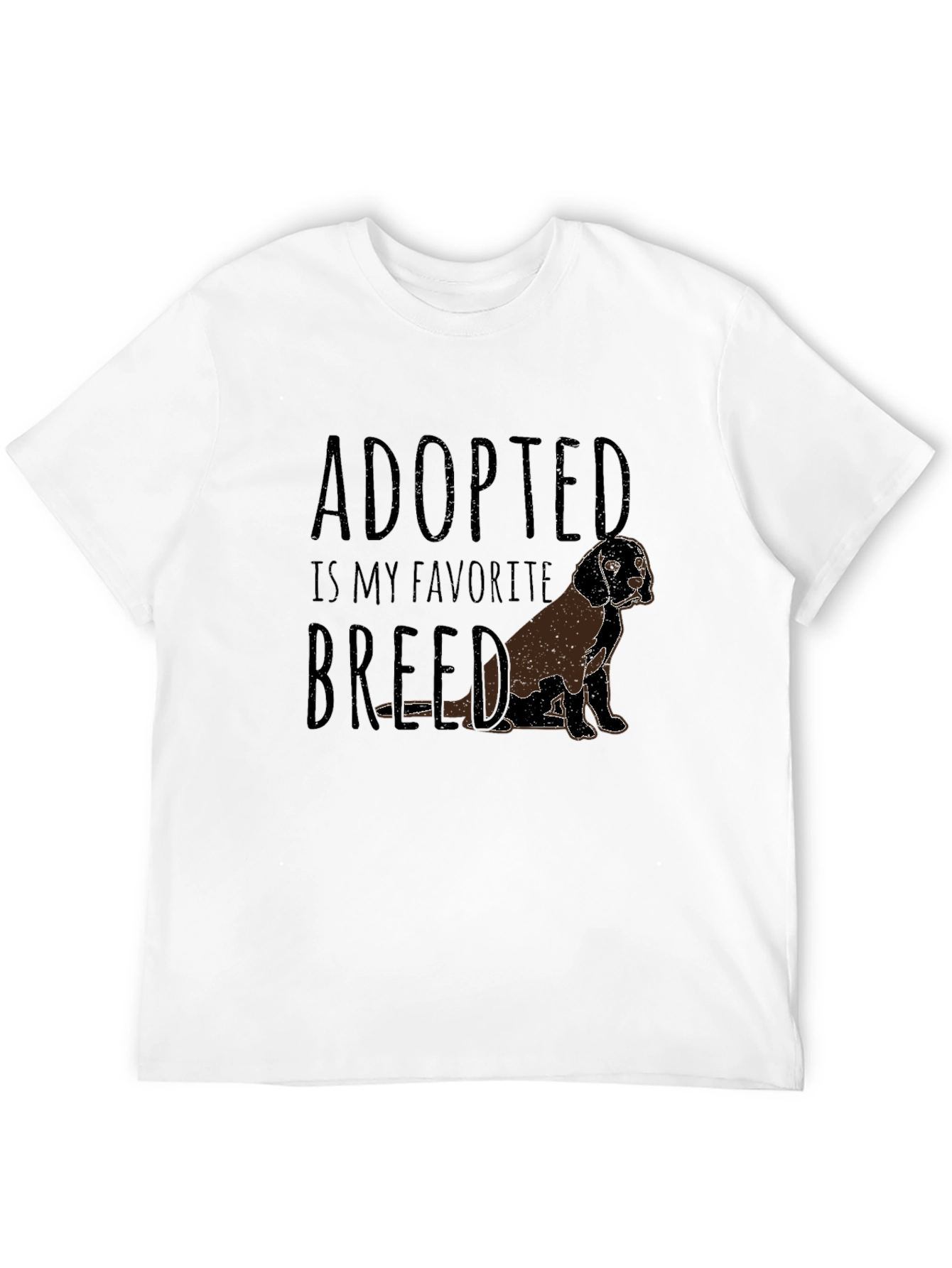 Black Adopted is My Favorite Breed T-Shirt view 12