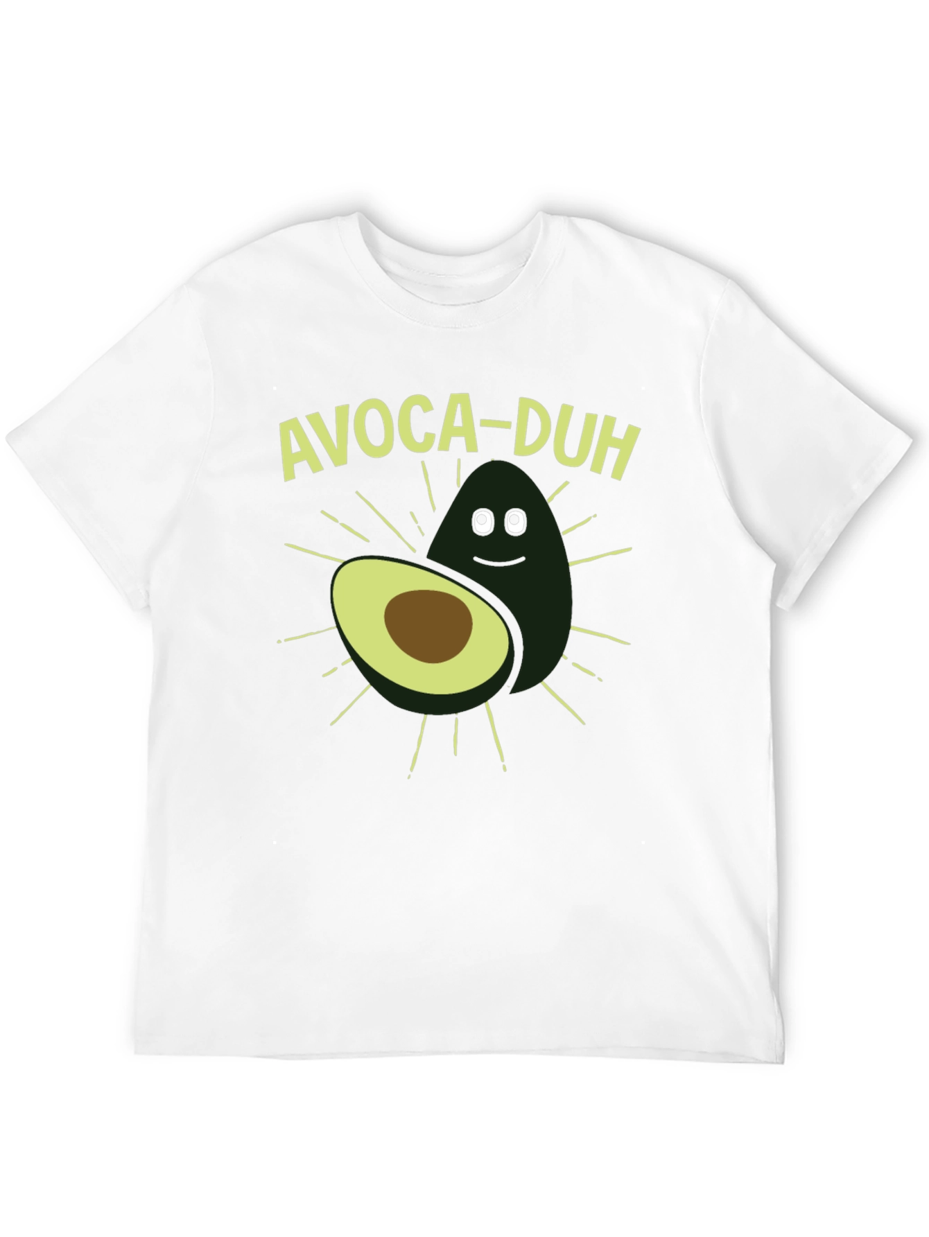 Black Avoca-duh Funny Avocado Graphic T-Shirt view 12