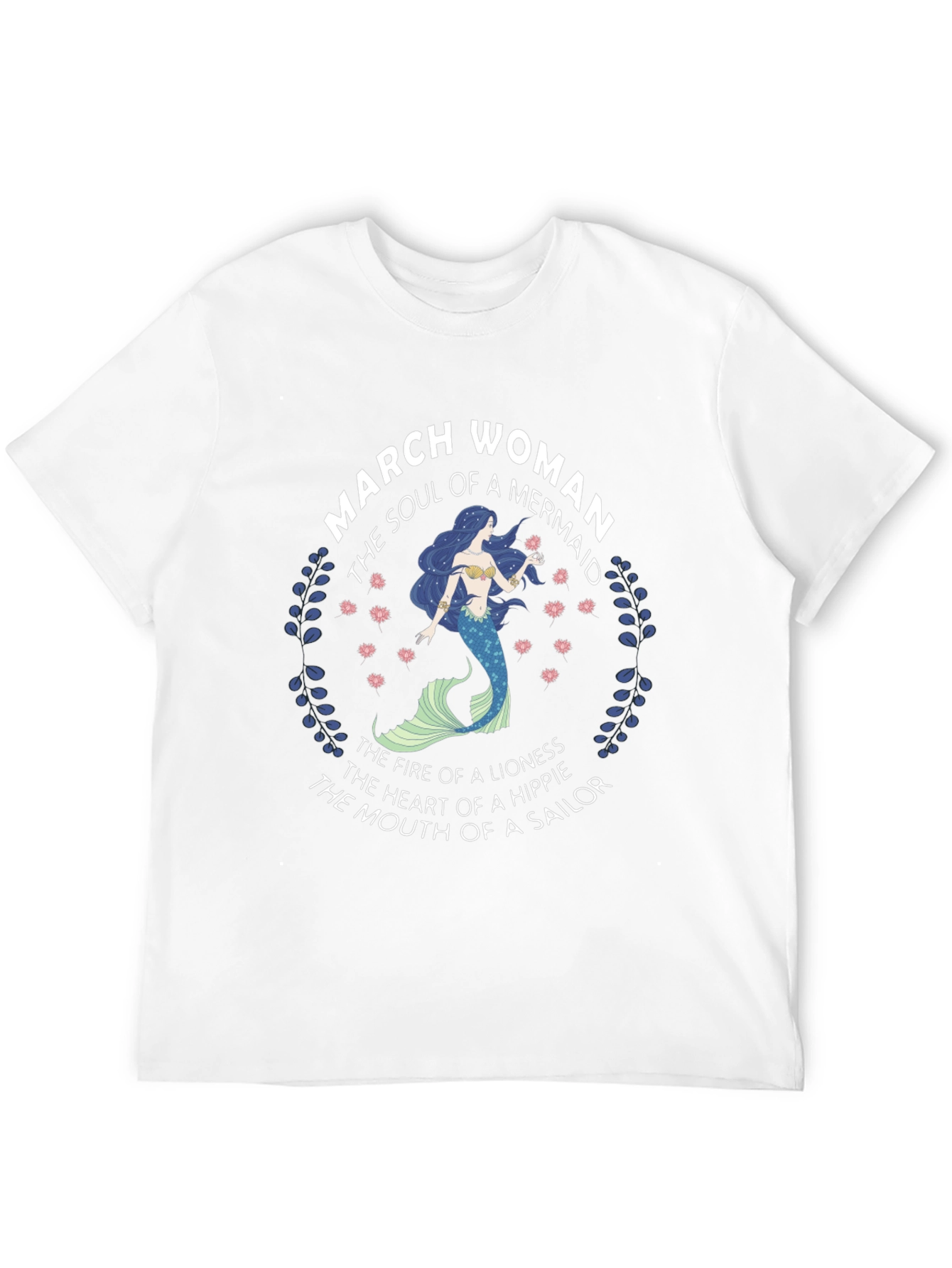 March Woman Mermaid T-Shirt - Soul of a Mermaid - 12