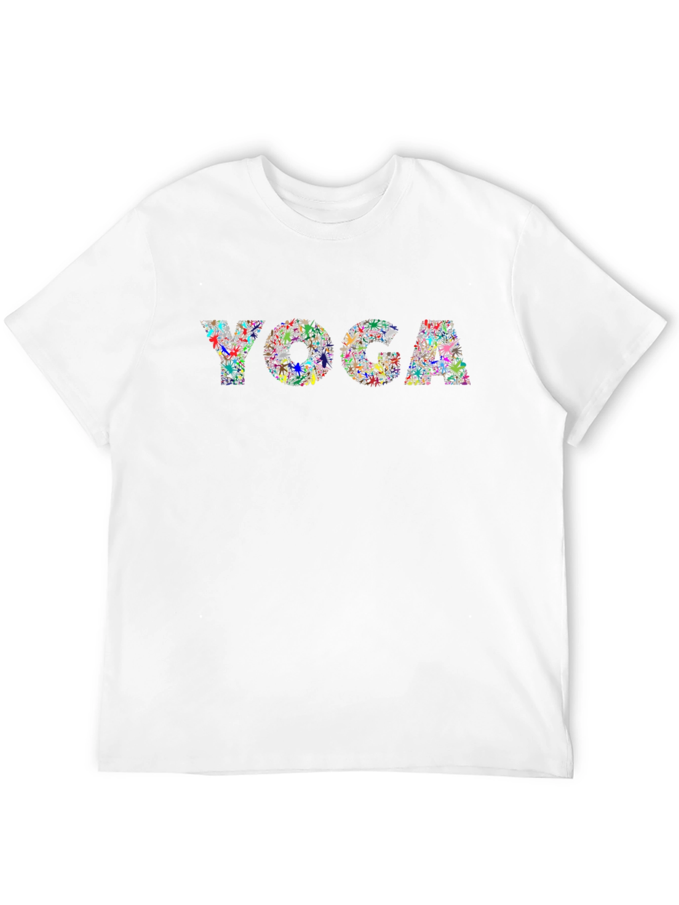 Black Yoga Graphic T-Shirt - Black Cotton Tee view 12