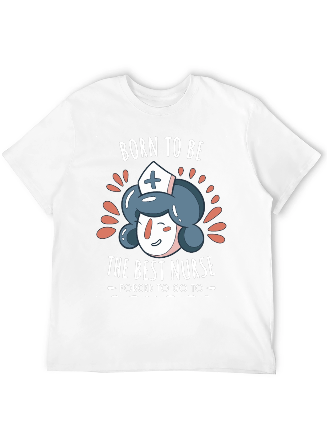 Black Born to Be The Best Nurse T-Shirt view 12