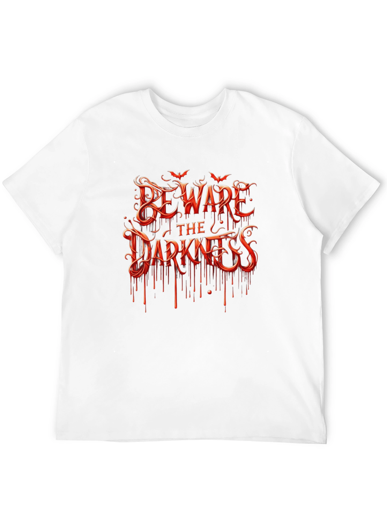Black Beware the Darkness Graphic Tee - Halloween Style view 12