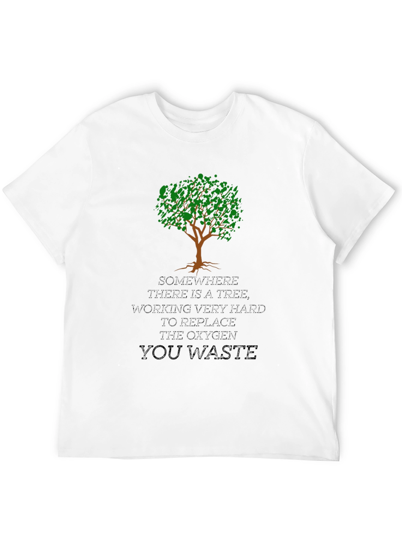 Black Funny Tree Oxygen T-Shirt view 12