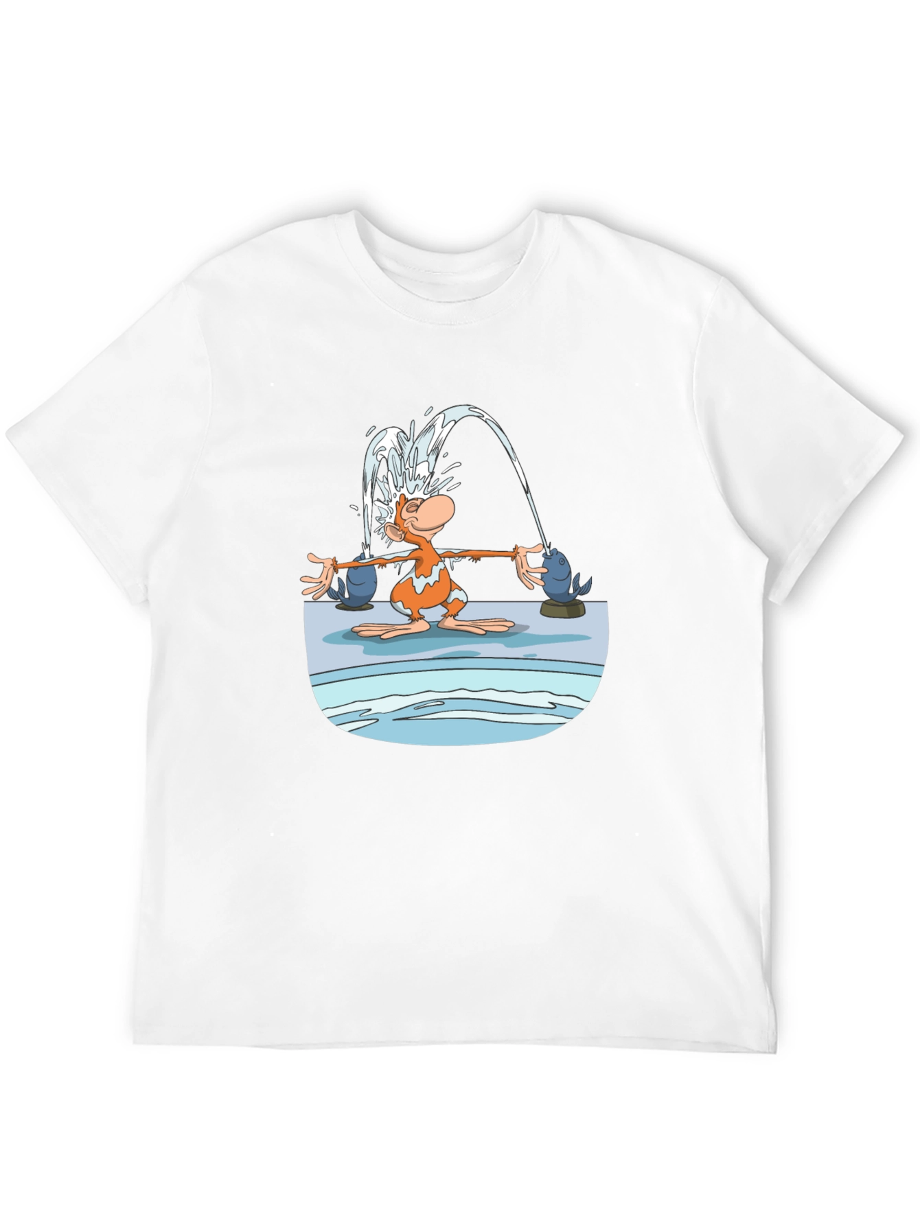 Black Fun Cartoon Monkey Graphic T-Shirt view 12