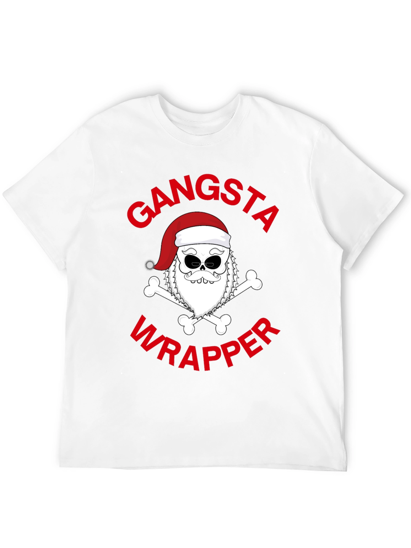 Black Gangsta Wrapper Santa T-Shirt view 12