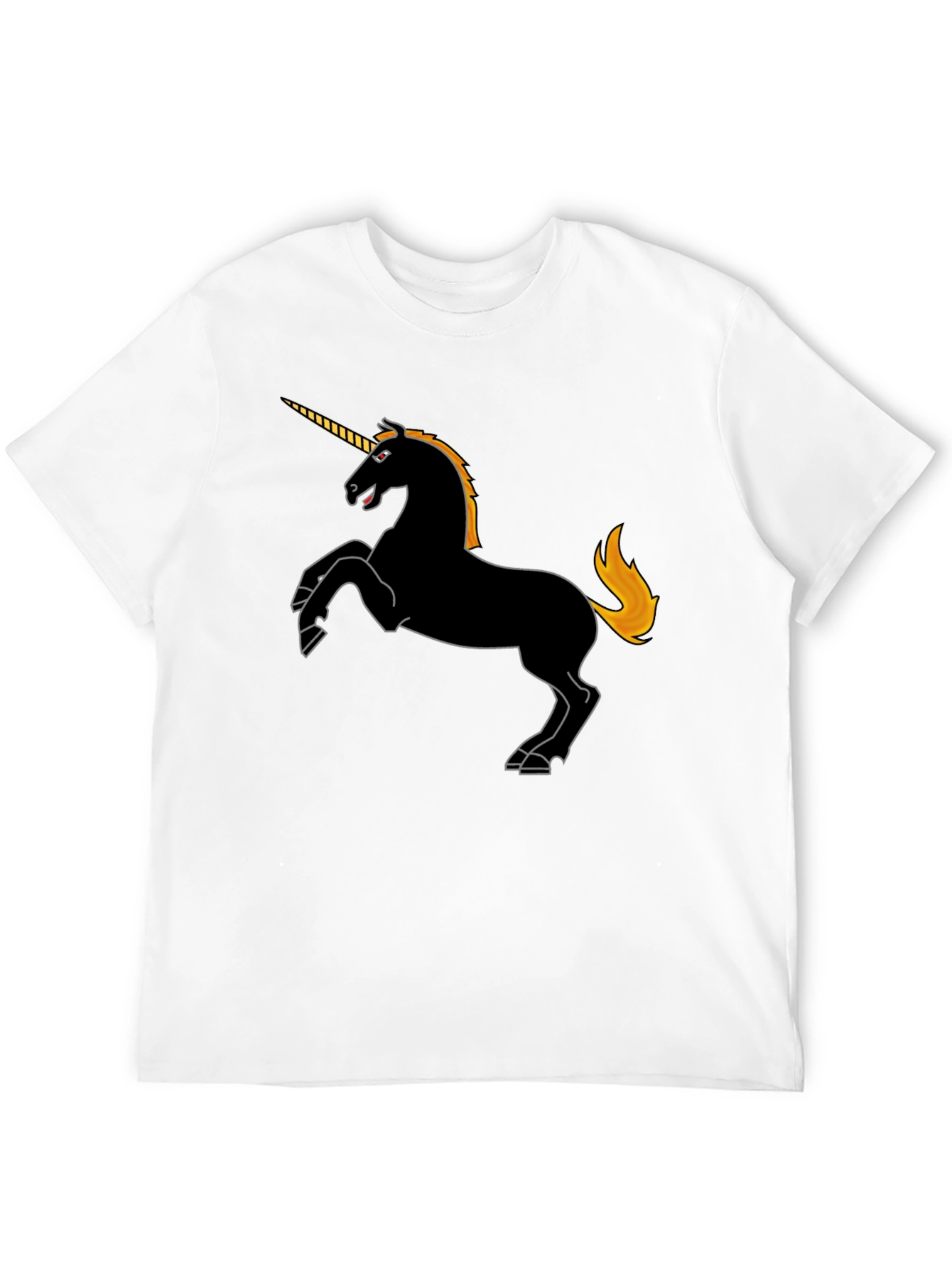 Black Black Unicorn Graphic Tee - Stylish Men's T-Shirt view 12